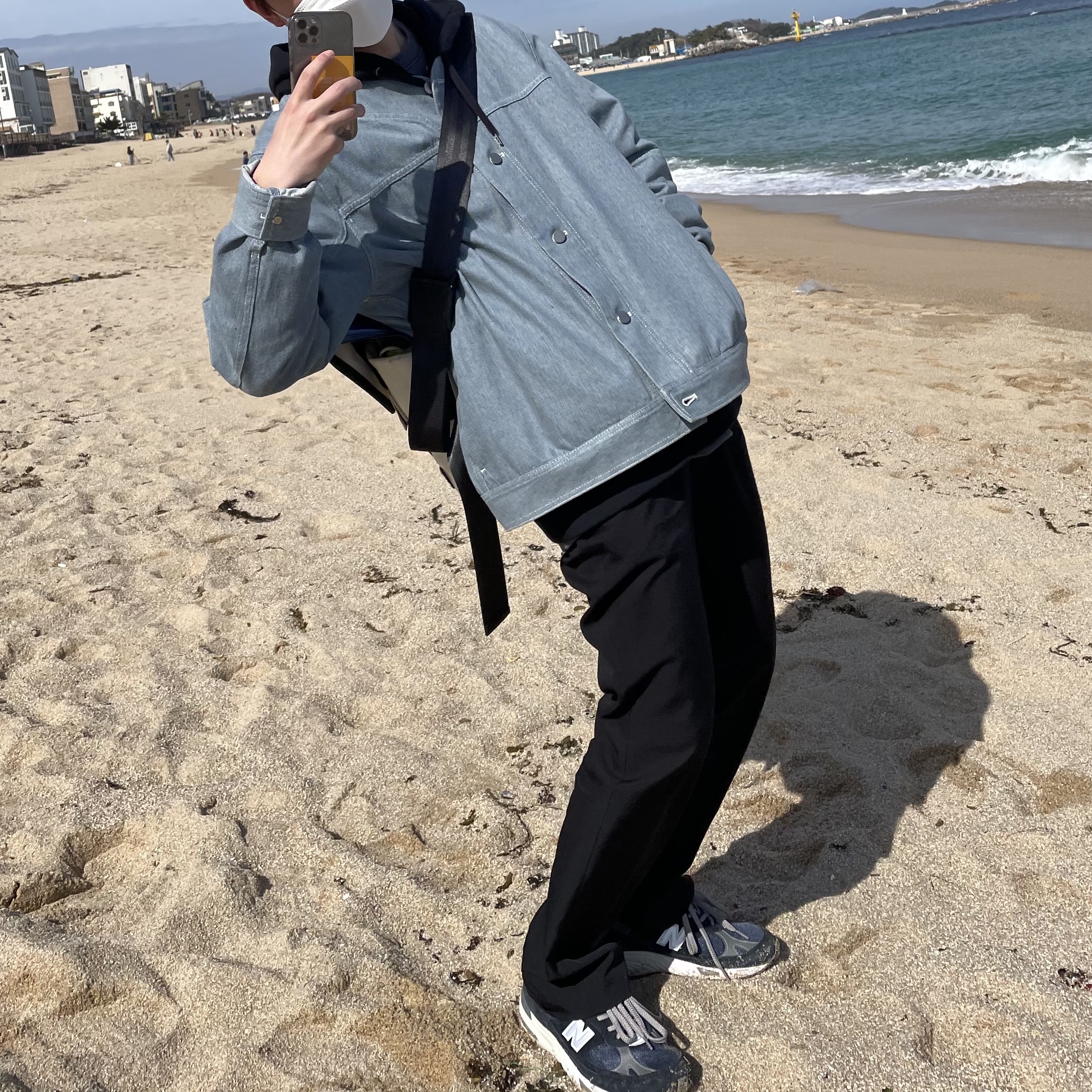 New Balance 991 Made in UK Navy 착용 스타일
