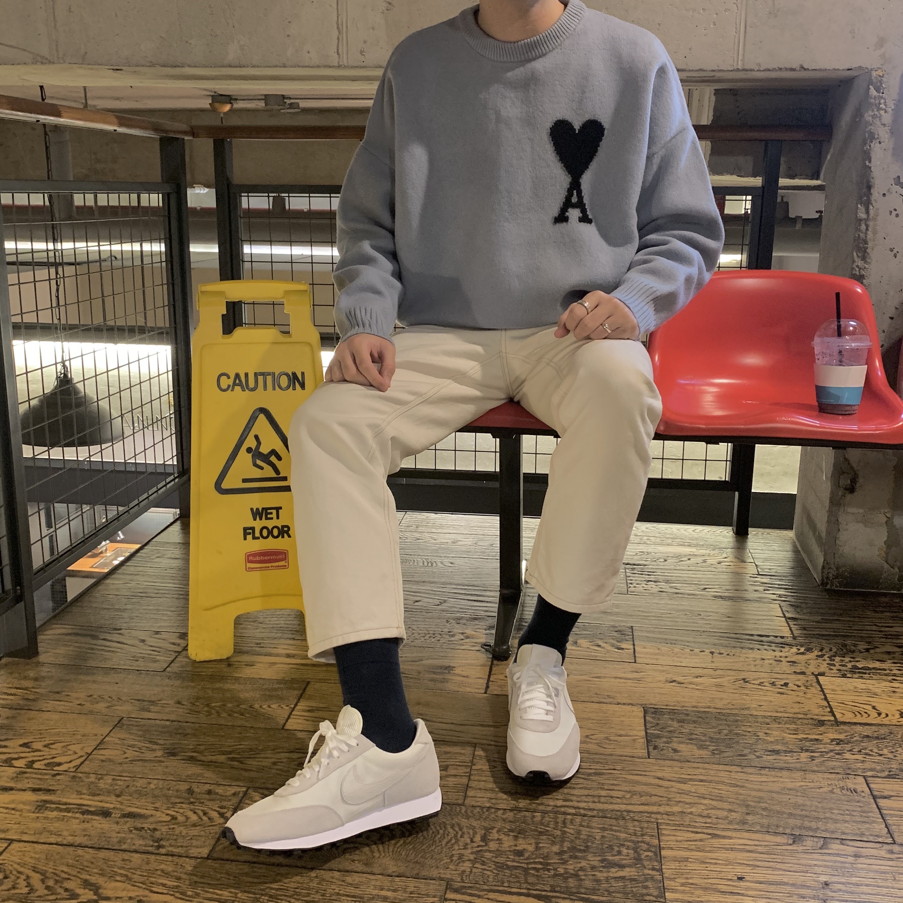 Nike Daybreak Sail Phantom White 착용 스타일
