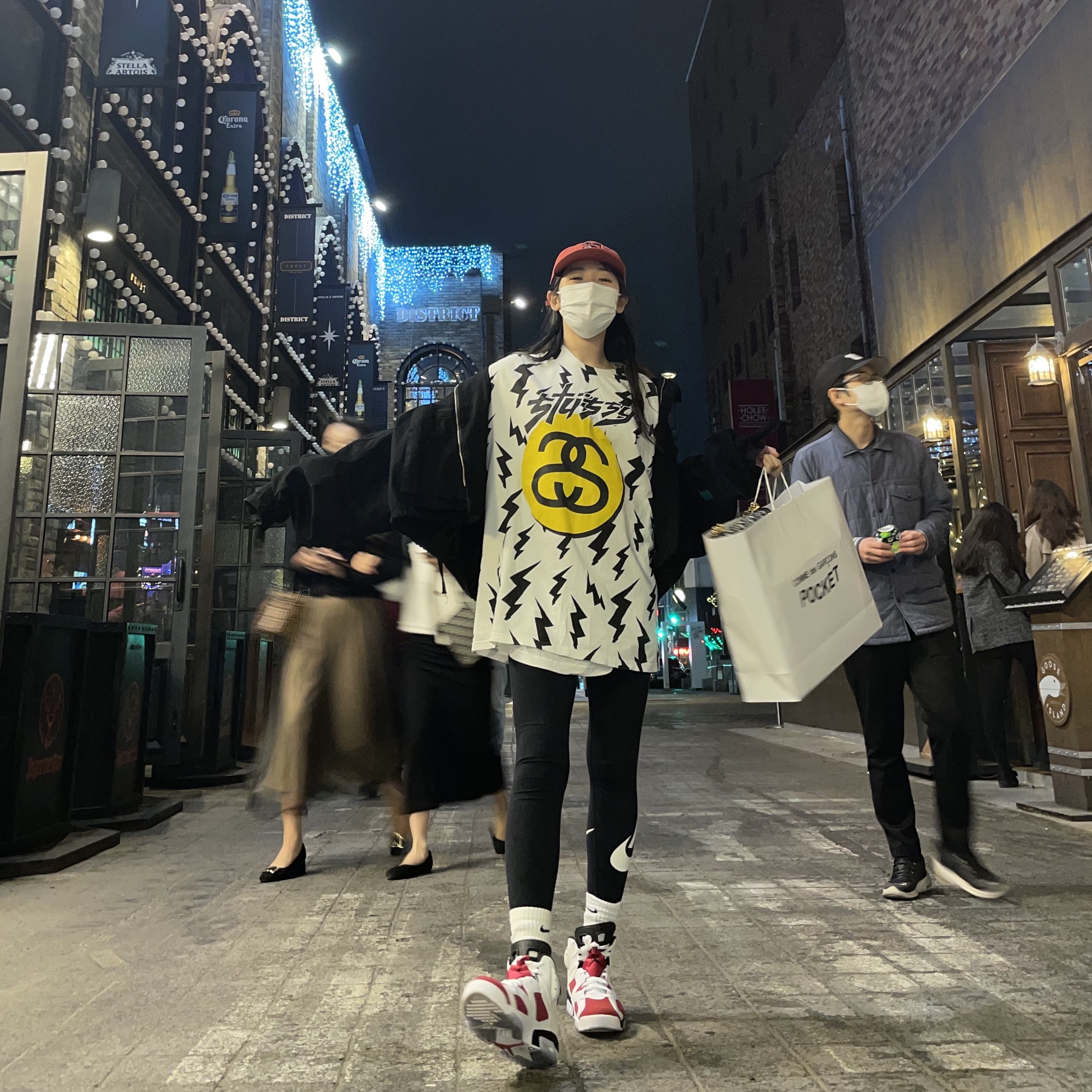 (GS) Jordan 6 Retro Carmine 2021, Jordan 6 Retro Carmine 2021 착용 스타일