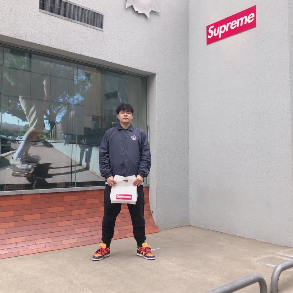 Nike x Off-White Dunk Low University Gold Midnight Navy 착용 스타일