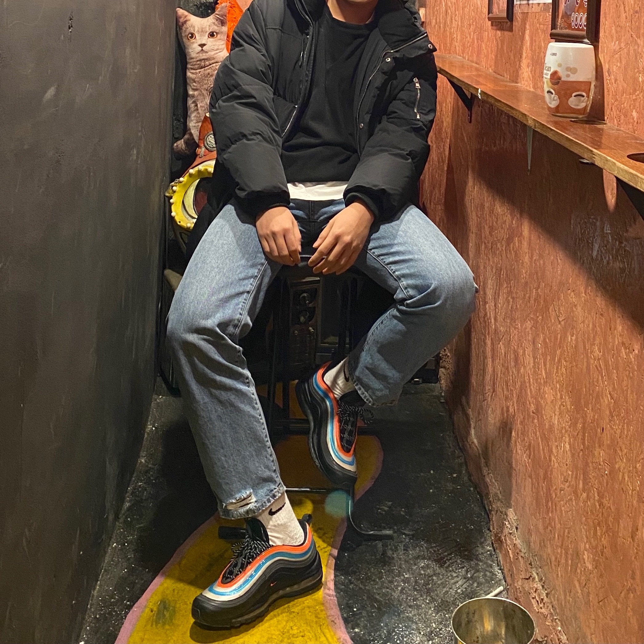 Nike Air Max 97 Neon Seoul 착용 스타일