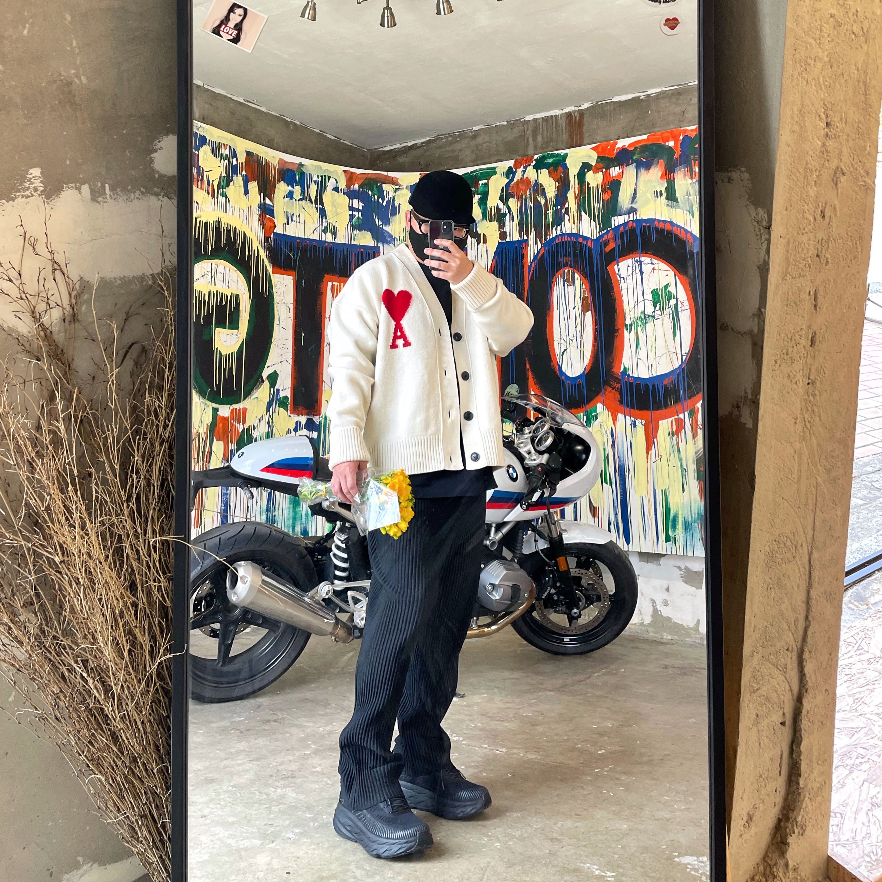 Hoka Bondi 7 Black - Wide 착용 스타일