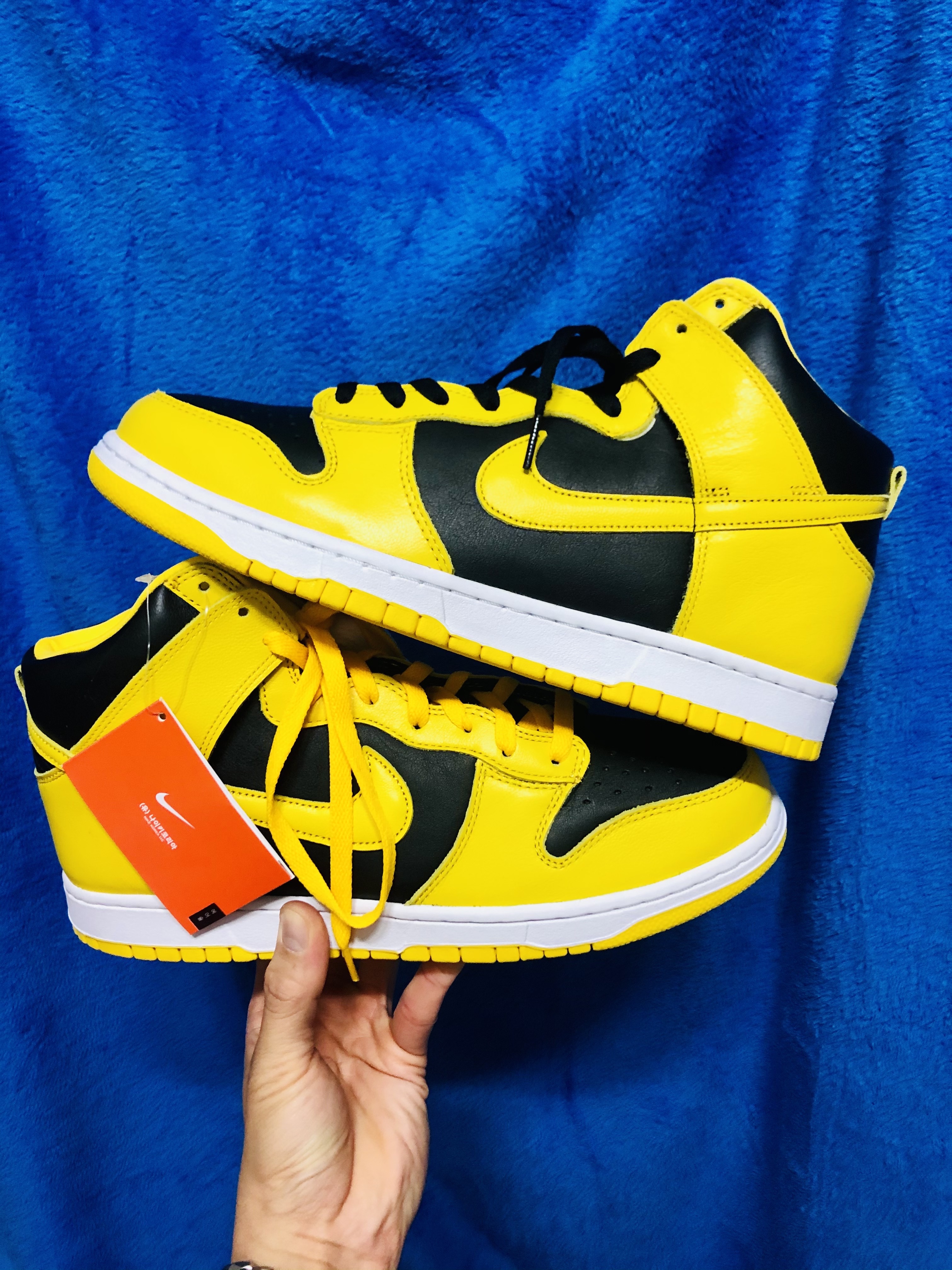 Nike Dunk High SP Varsity Maize, Nike Dunk High SP Maize & Blue 착용 스타일 - 2