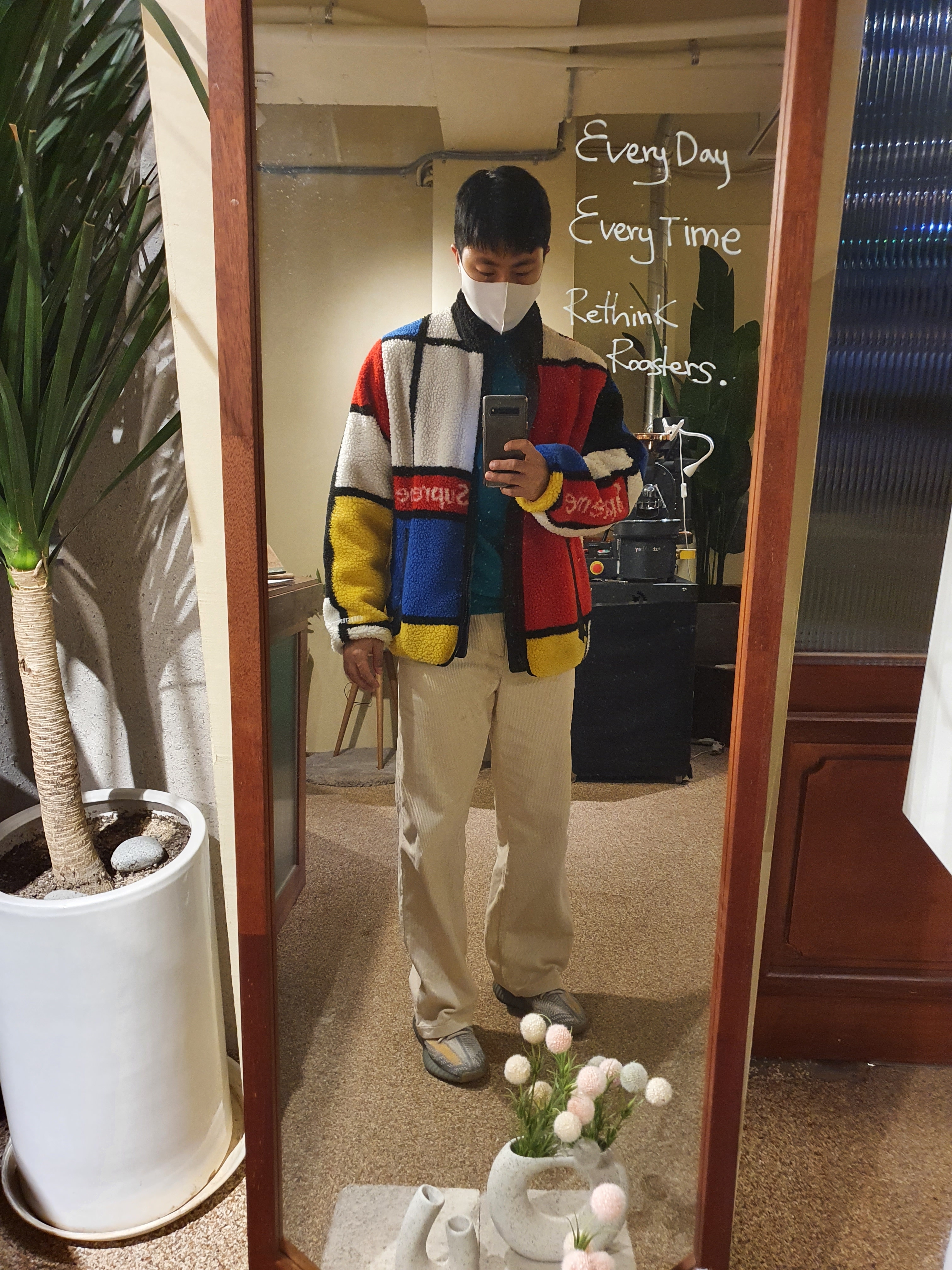 Supreme Reversible Colorblocked Fleece Jacket Red - 20FW, Adidas Yeezy Boost 350 V2 Israfil 착용 스타일