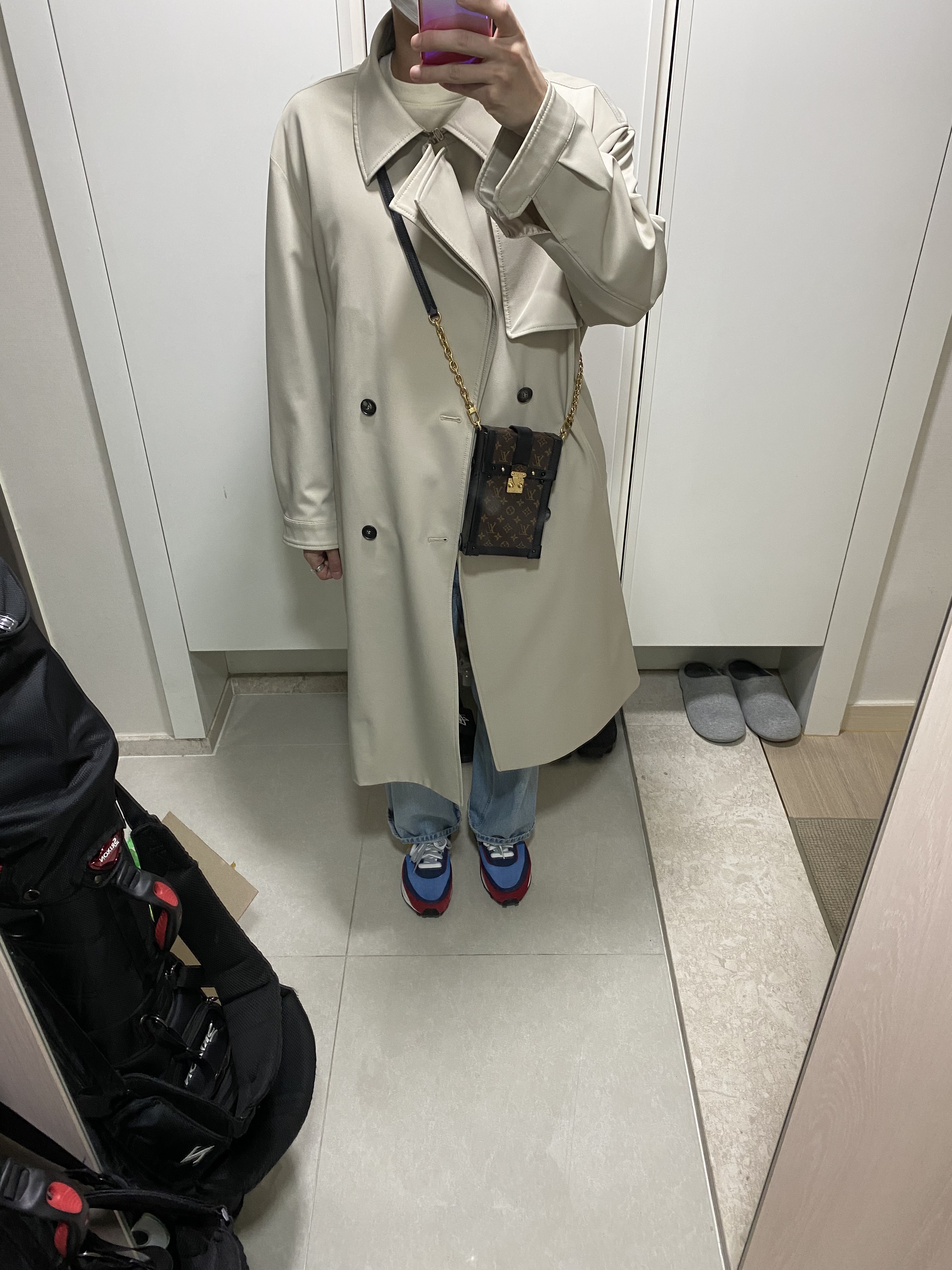 Nike x Sacai LDWaffle Blue Multi, Nike x Off-White Air Max 97 Menta 착용 스타일 - 1