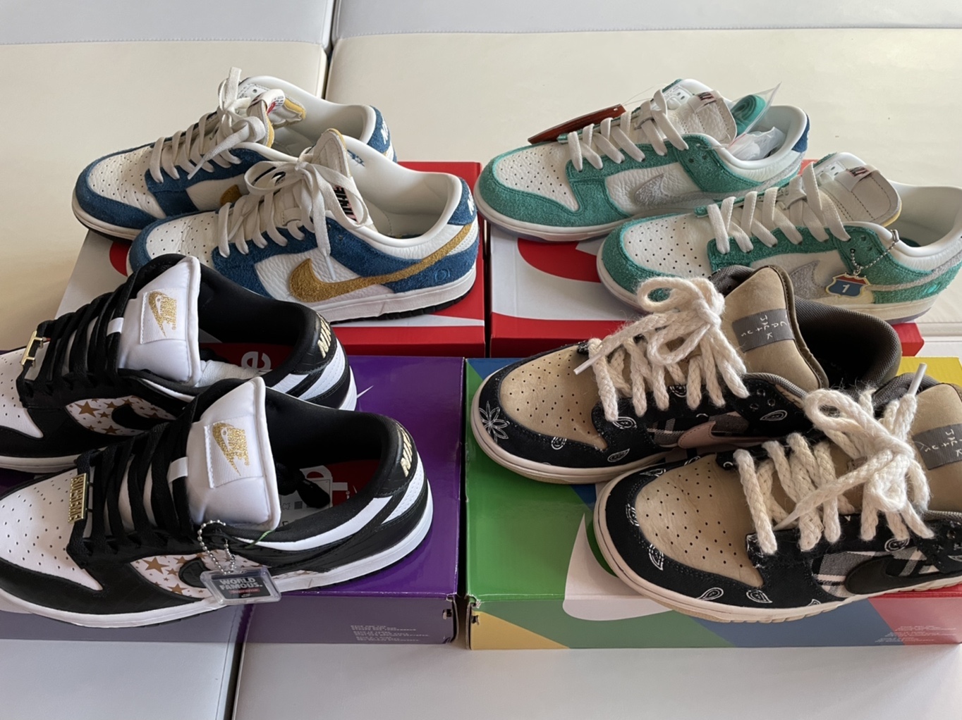 Nike x Supreme SB Dunk Low Black, Nike x Travis Scott SB Dunk Low 착용 스타일