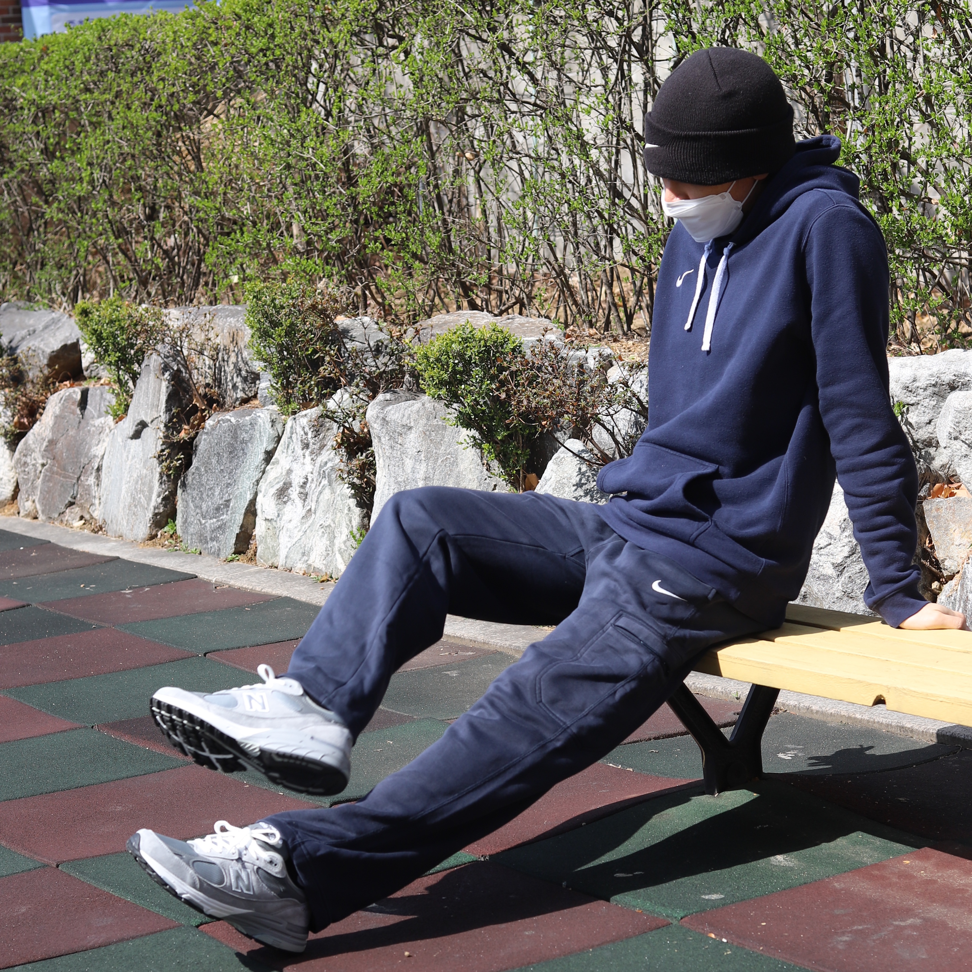 New Balance 993 Made in USA Grey - D Standard 착용 스타일