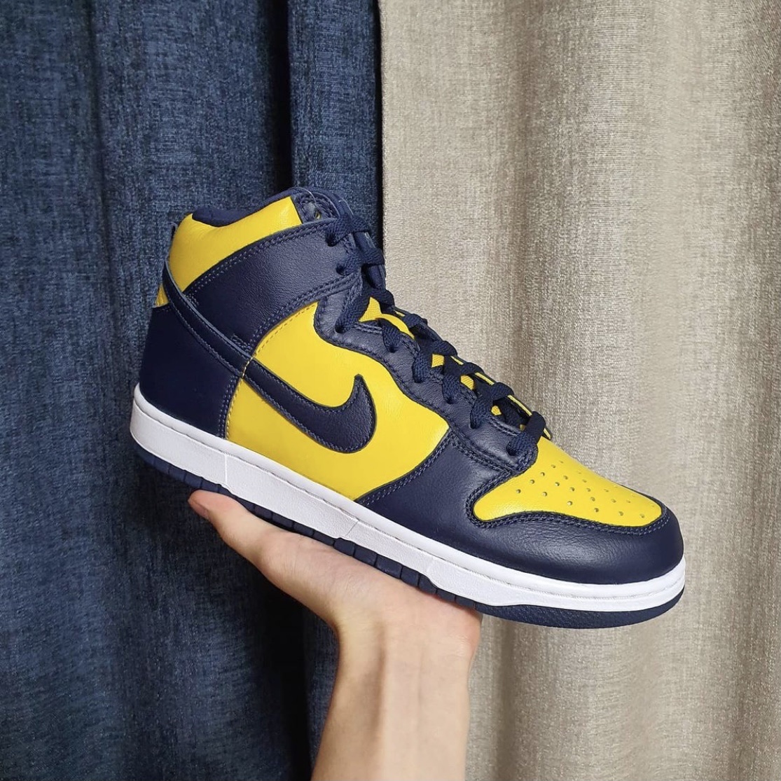 Nike Dunk High SP Maize & Blue 착용 스타일