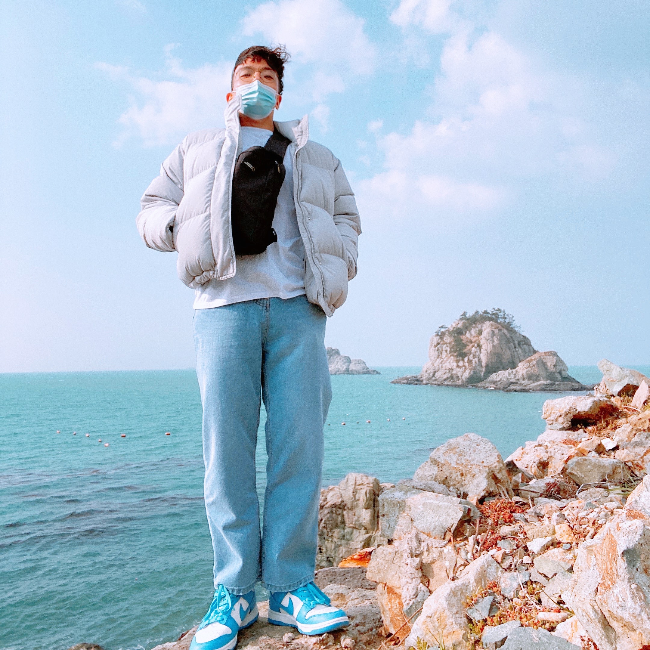 (W) Nike Dunk Low Coast 착용 스타일