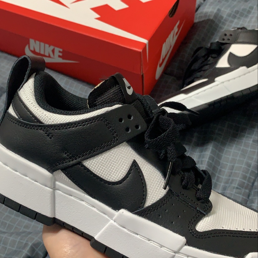 (W) Nike Dunk Low Disrupt Black White 착용 스타일