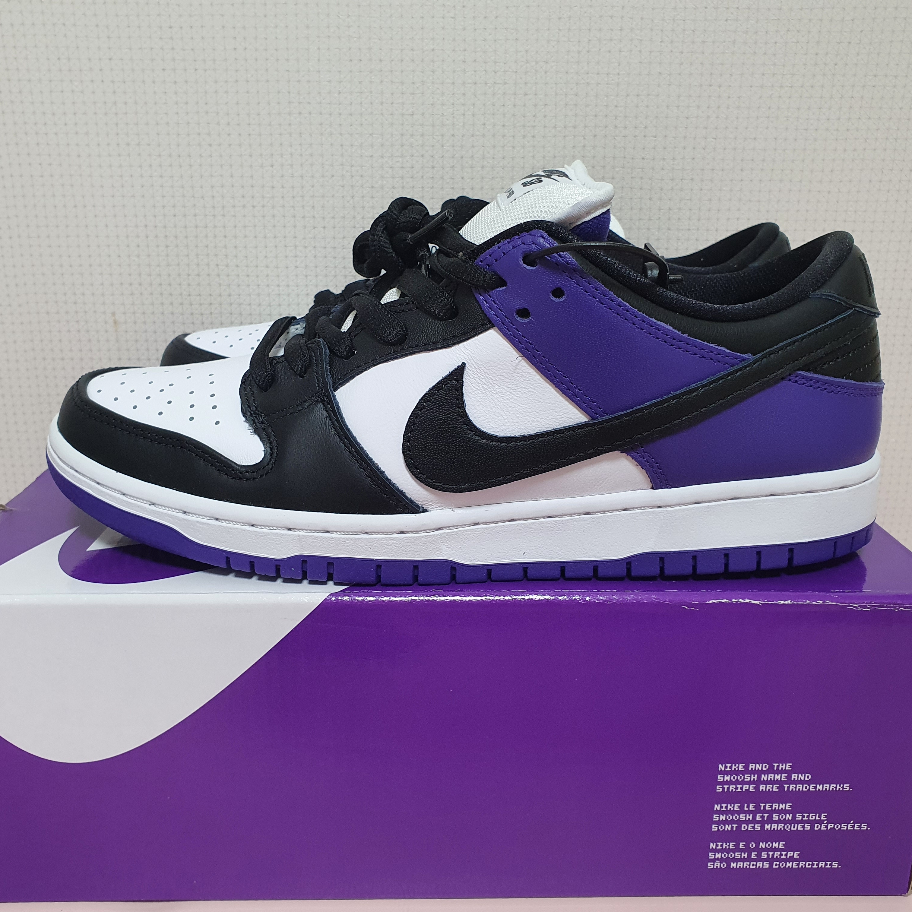 Nike SB Dunk Low Pro Court Purple 착용 스타일 - 2