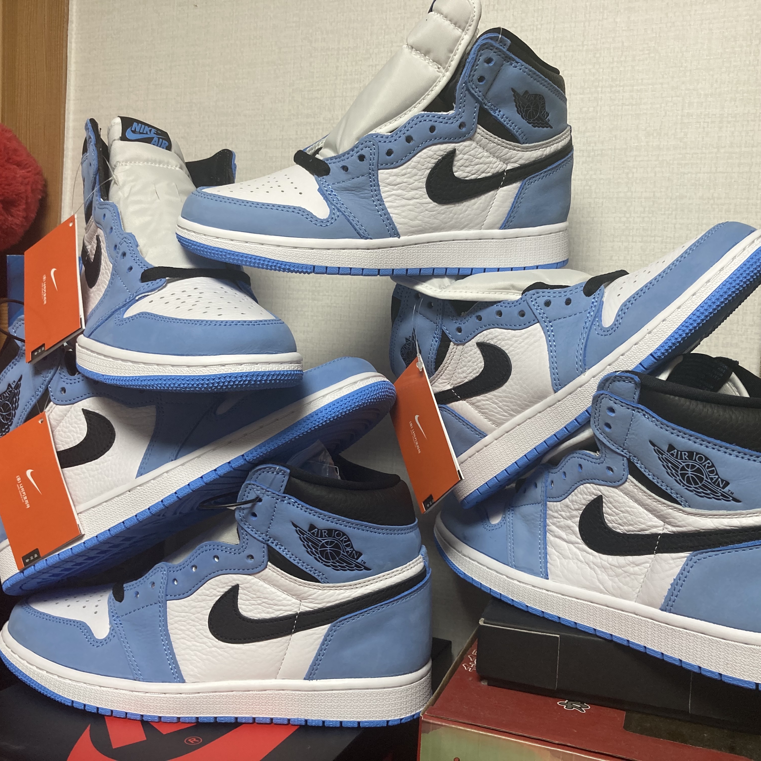 Jordan 1 Retro High OG University Blue, (GS) Jordan 1 Retro High OG University Blue 착용 스타일