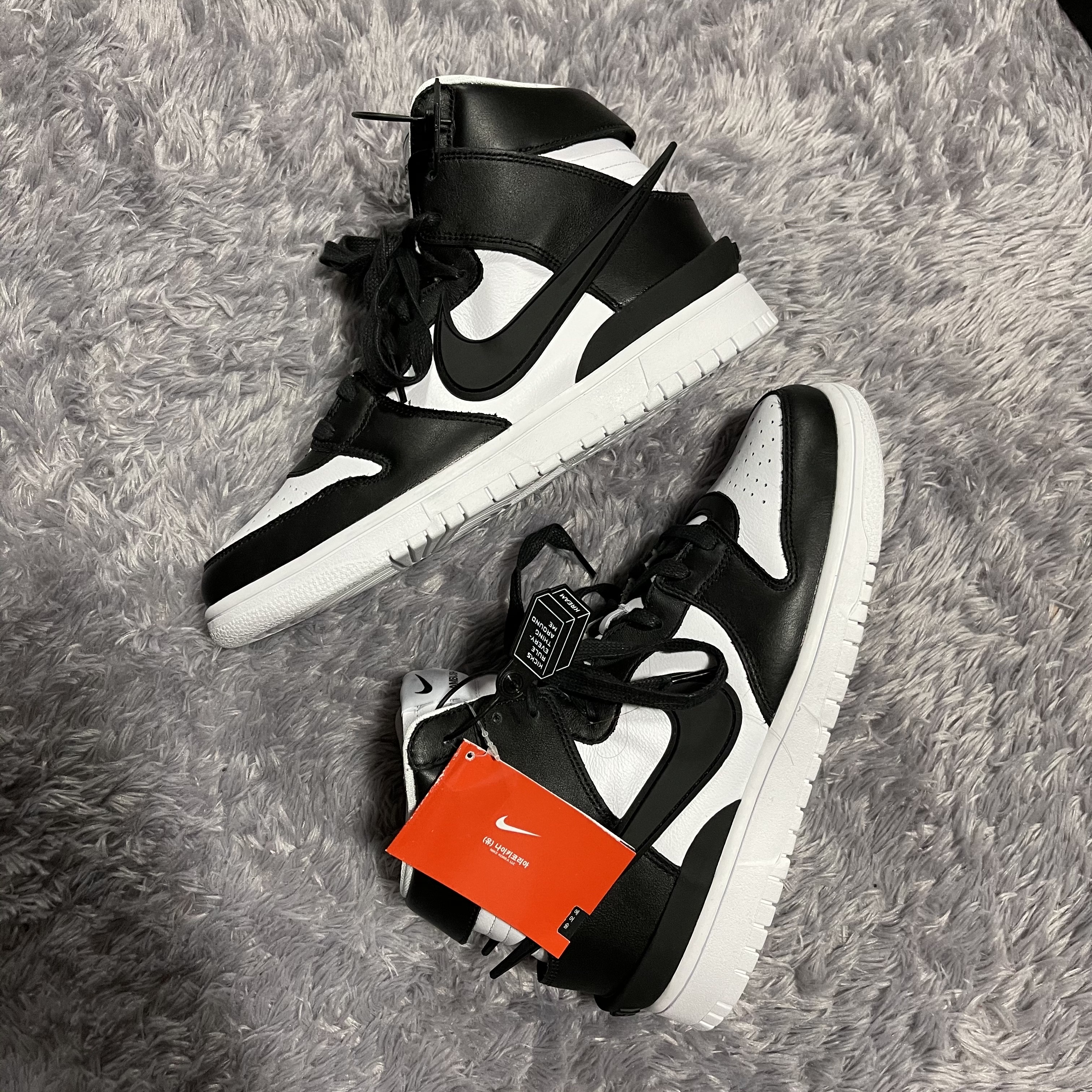 Nike x Ambush Dunk High Black 착용 스타일 - 3