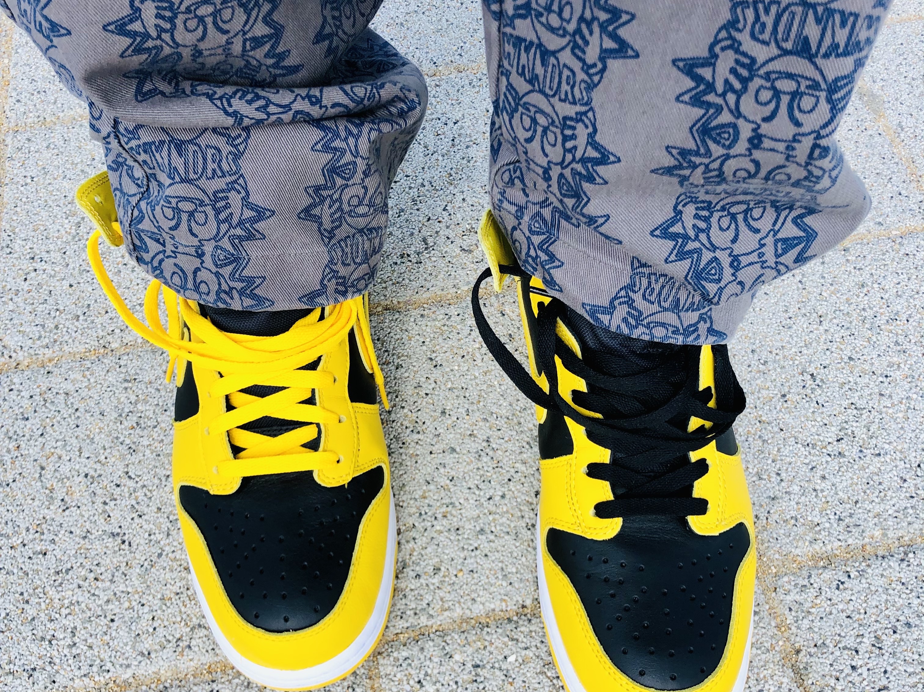 Nike Dunk High SP Varsity Maize 착용 스타일 - 3