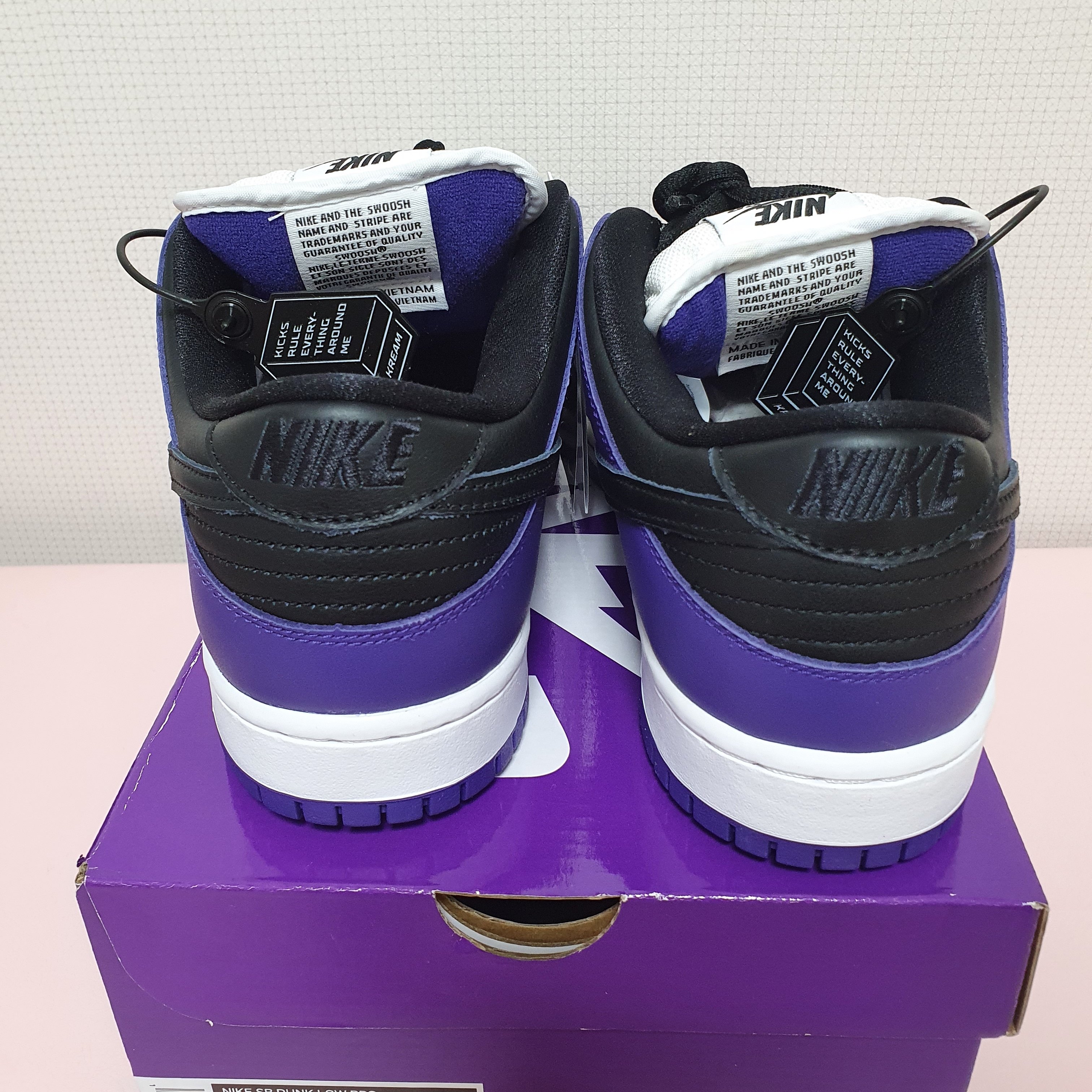 Nike SB Dunk Low Pro Court Purple 착용 스타일 - 4