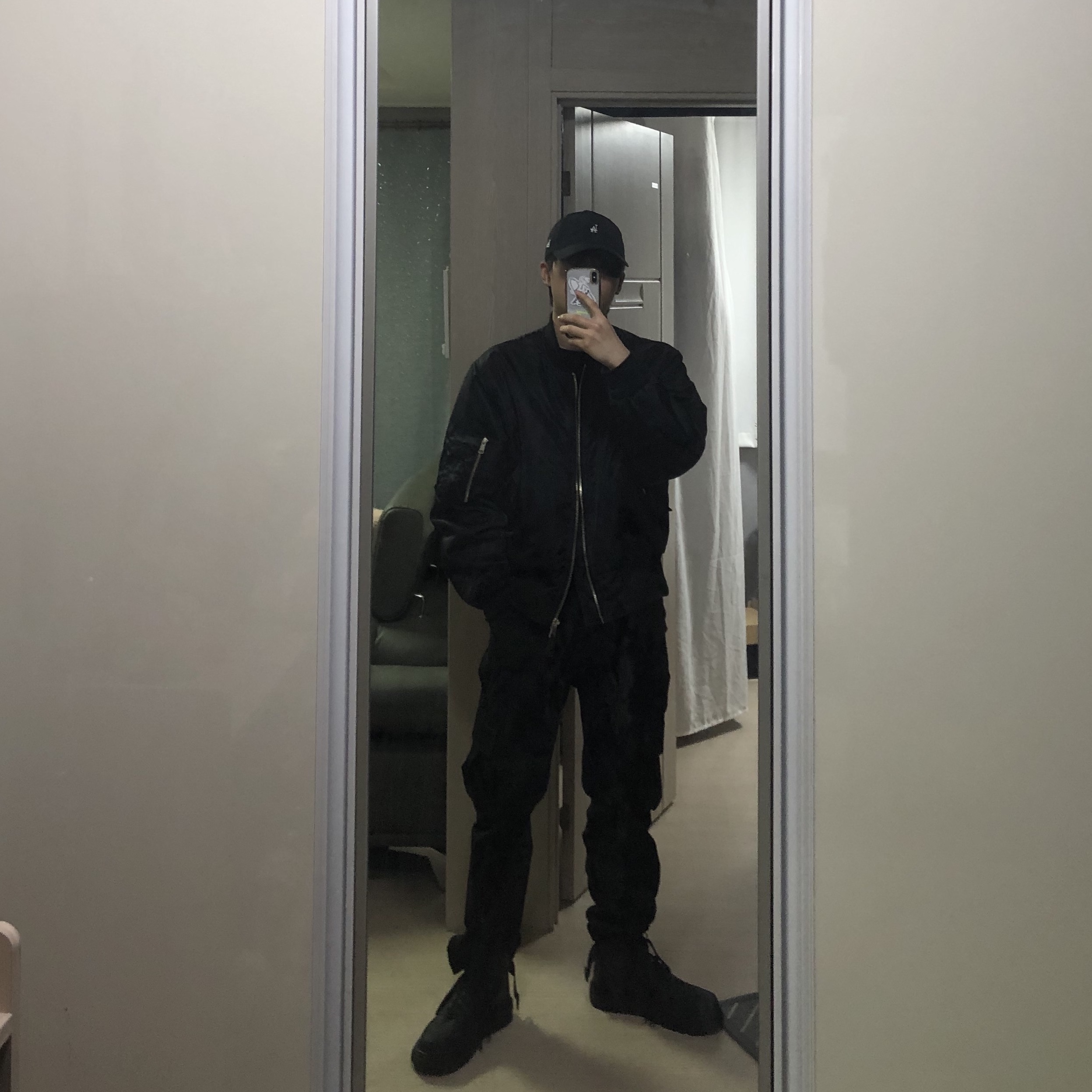Nike Air Force 1 Boot Black Anthracite 착용 스타일