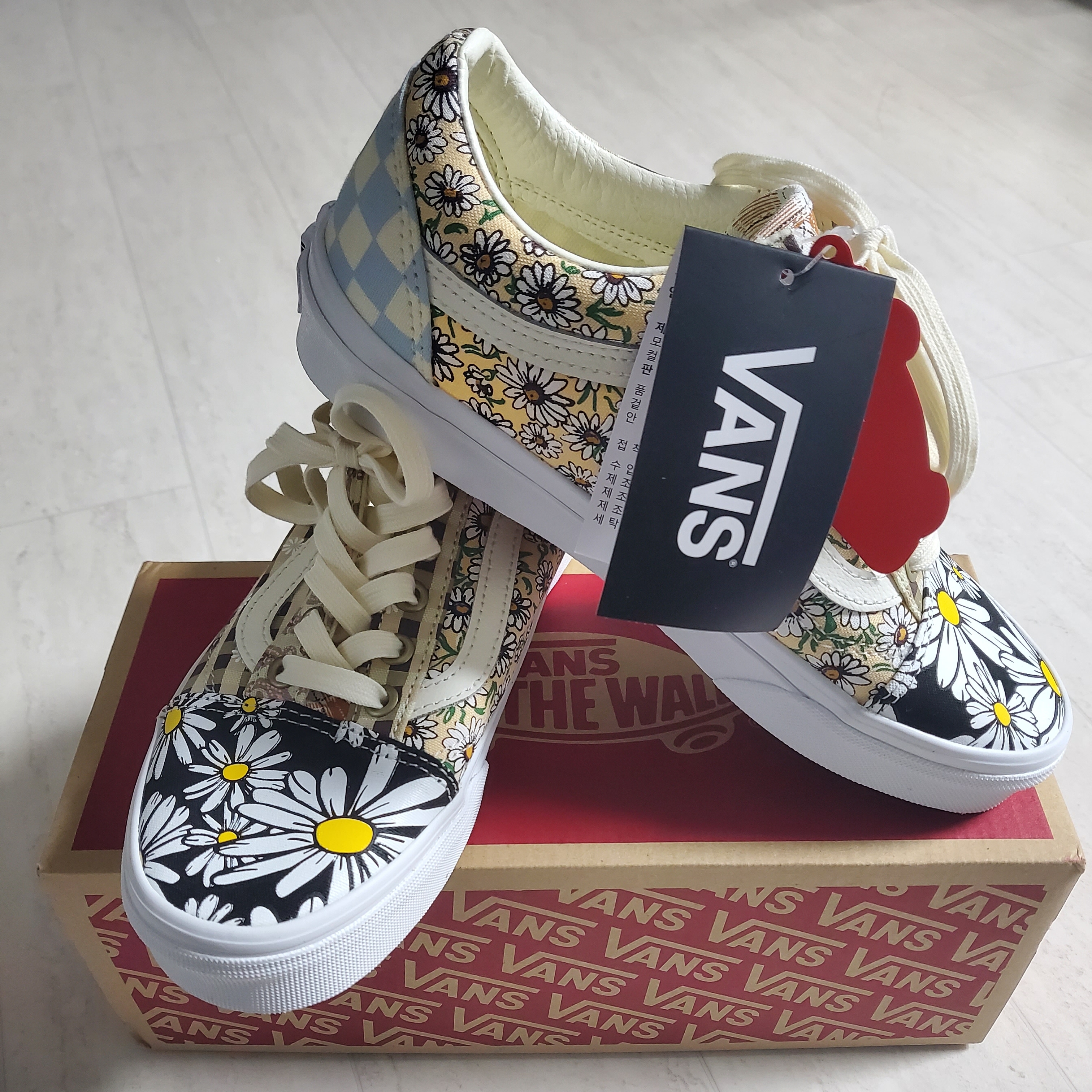Vans Meadow Patchwork Old Skool 착용 스타일
