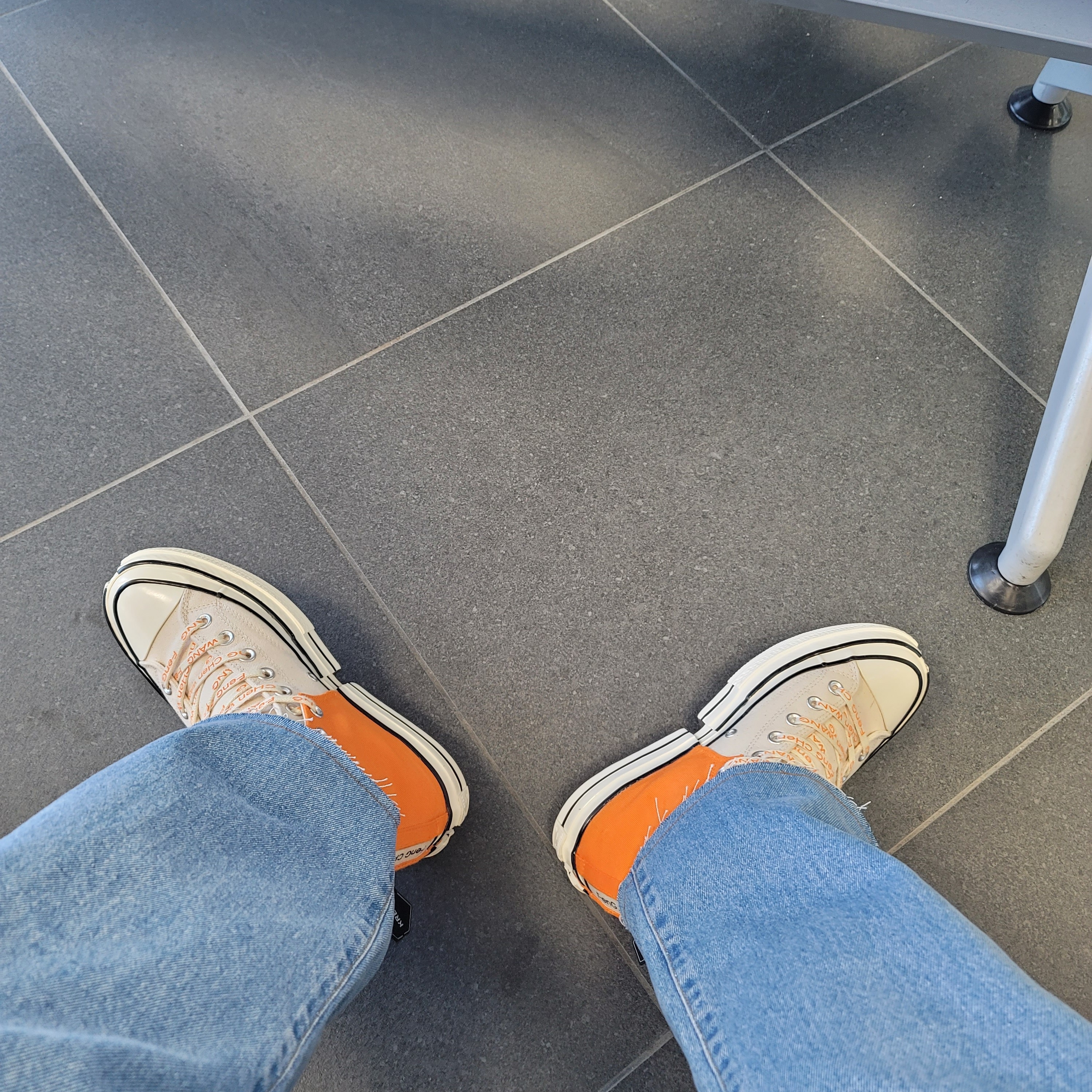 Converse x Feng Chen Wang Chuck 70 2-in-1 Persimmon Orange 착용 스타일 - 2
