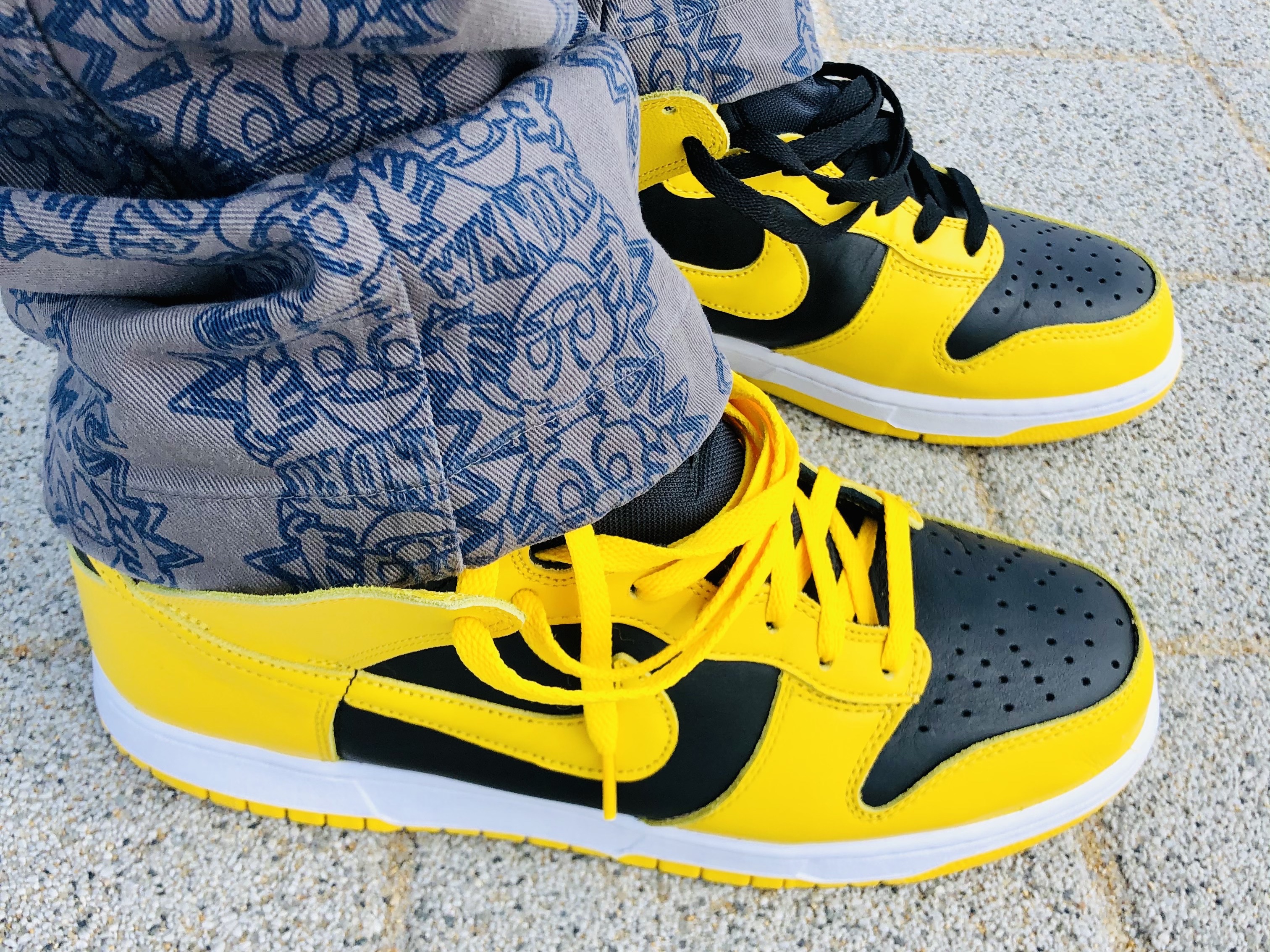 Nike Dunk High SP Varsity Maize 착용 스타일 - 4