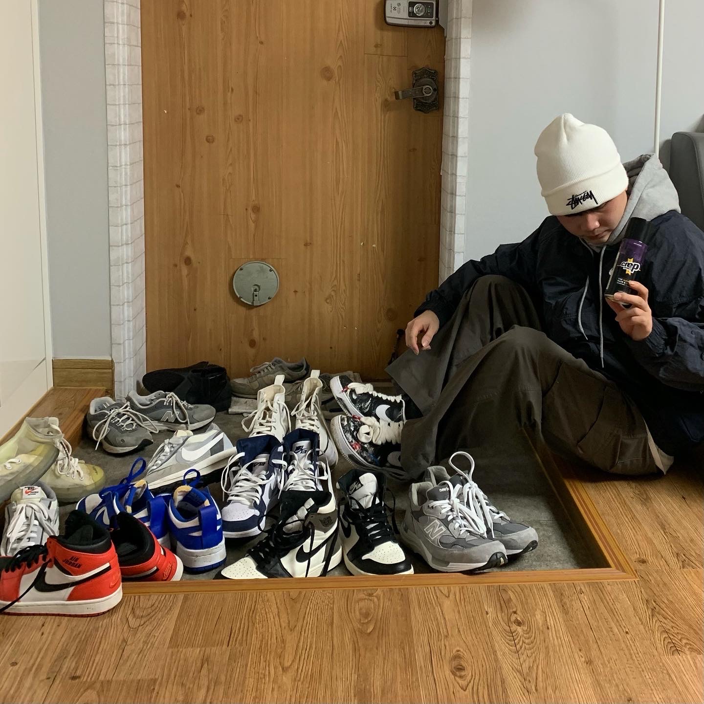 New Balance 992 Made in USA Grey - D Standard, Converse x Off-White Chuck 70 High The Ten 착용 스타일