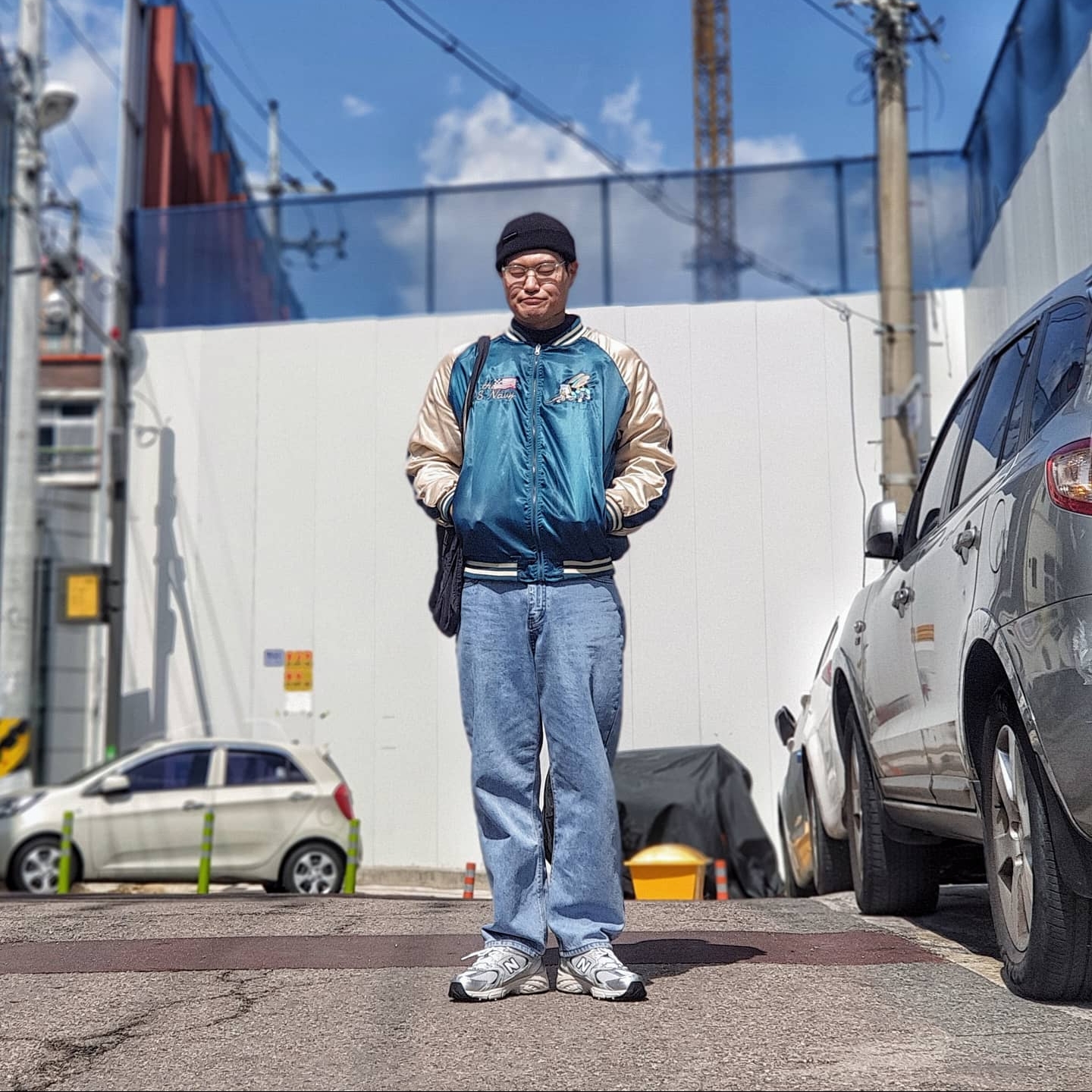 New Balance 530 Steel Grey 착용 스타일 - 1