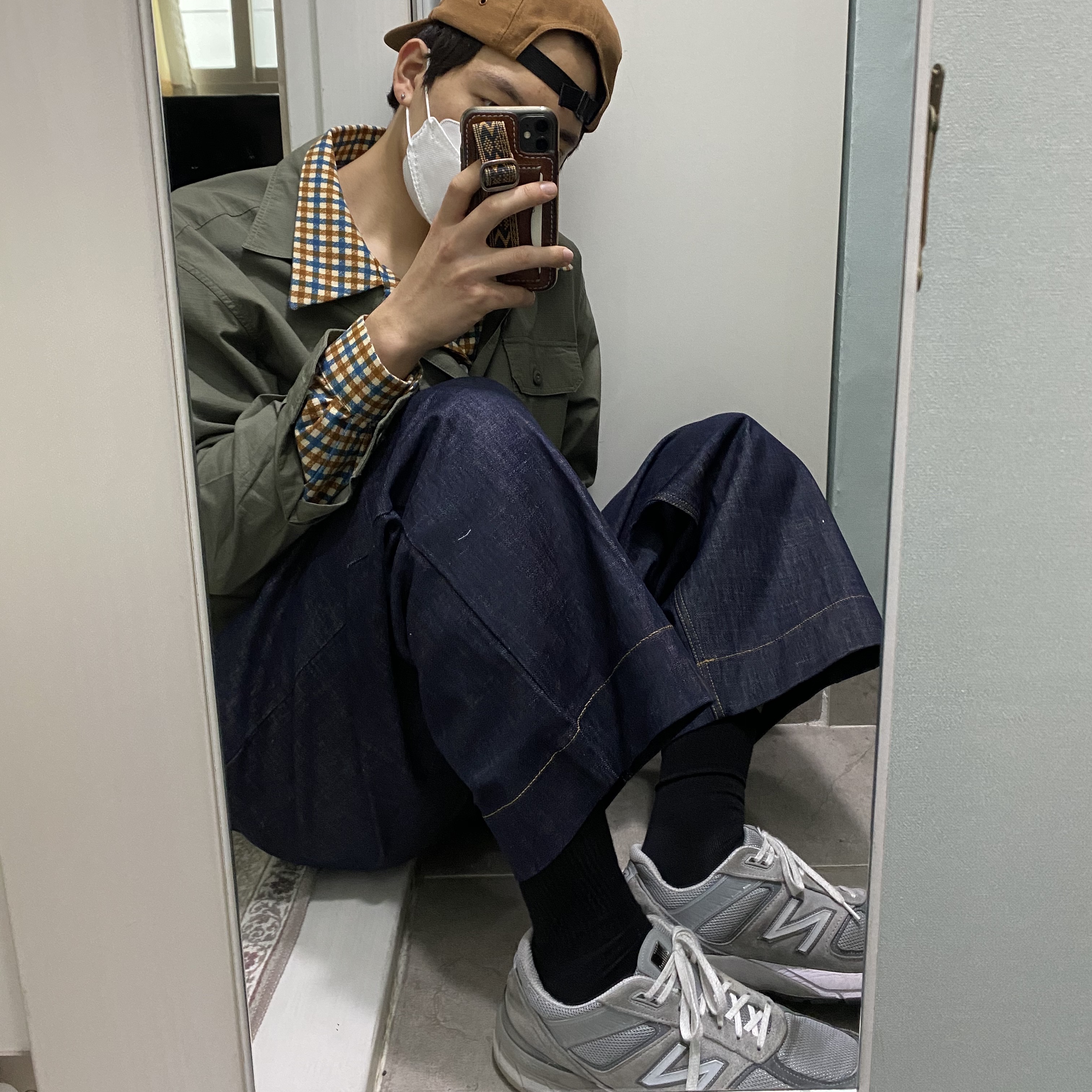 New Balance 990v5 Made in USA Grey - D Standard 착용 스타일