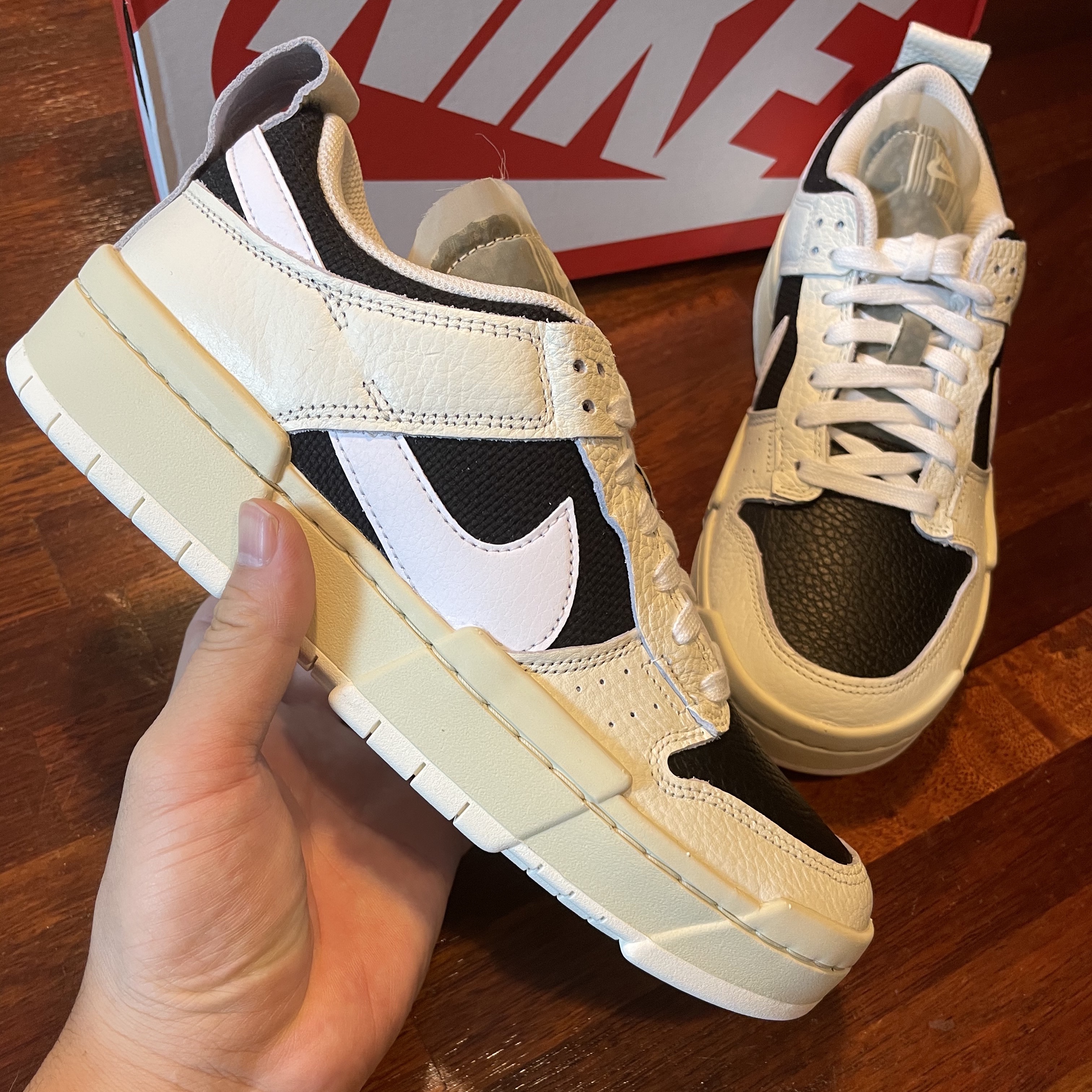(W) Nike Dunk Low Disrupt Pale Ivory 착용 스타일