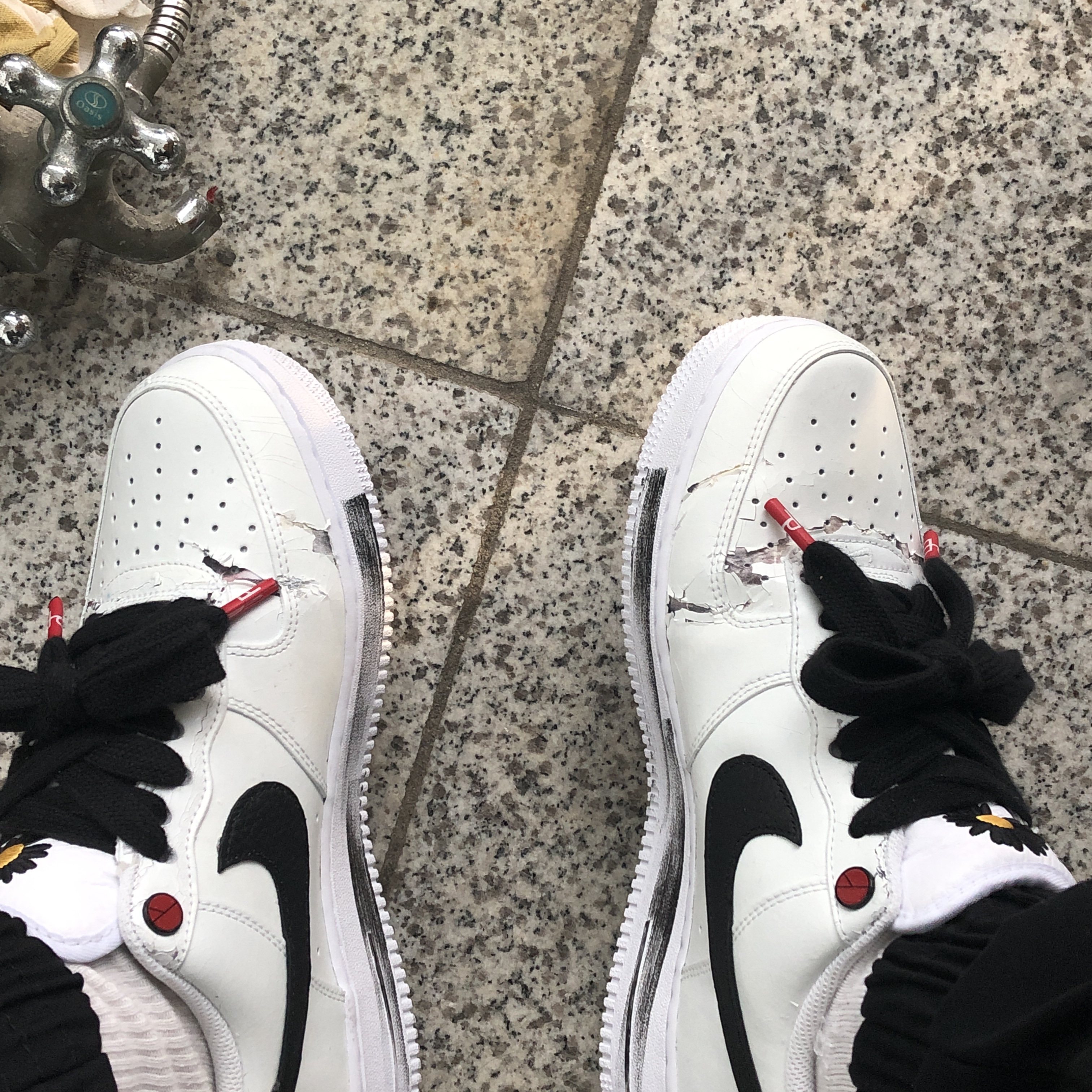 Nike x Peaceminusone Air Force 1 Low Para-Noise 2.0 착용 스타일 - 1