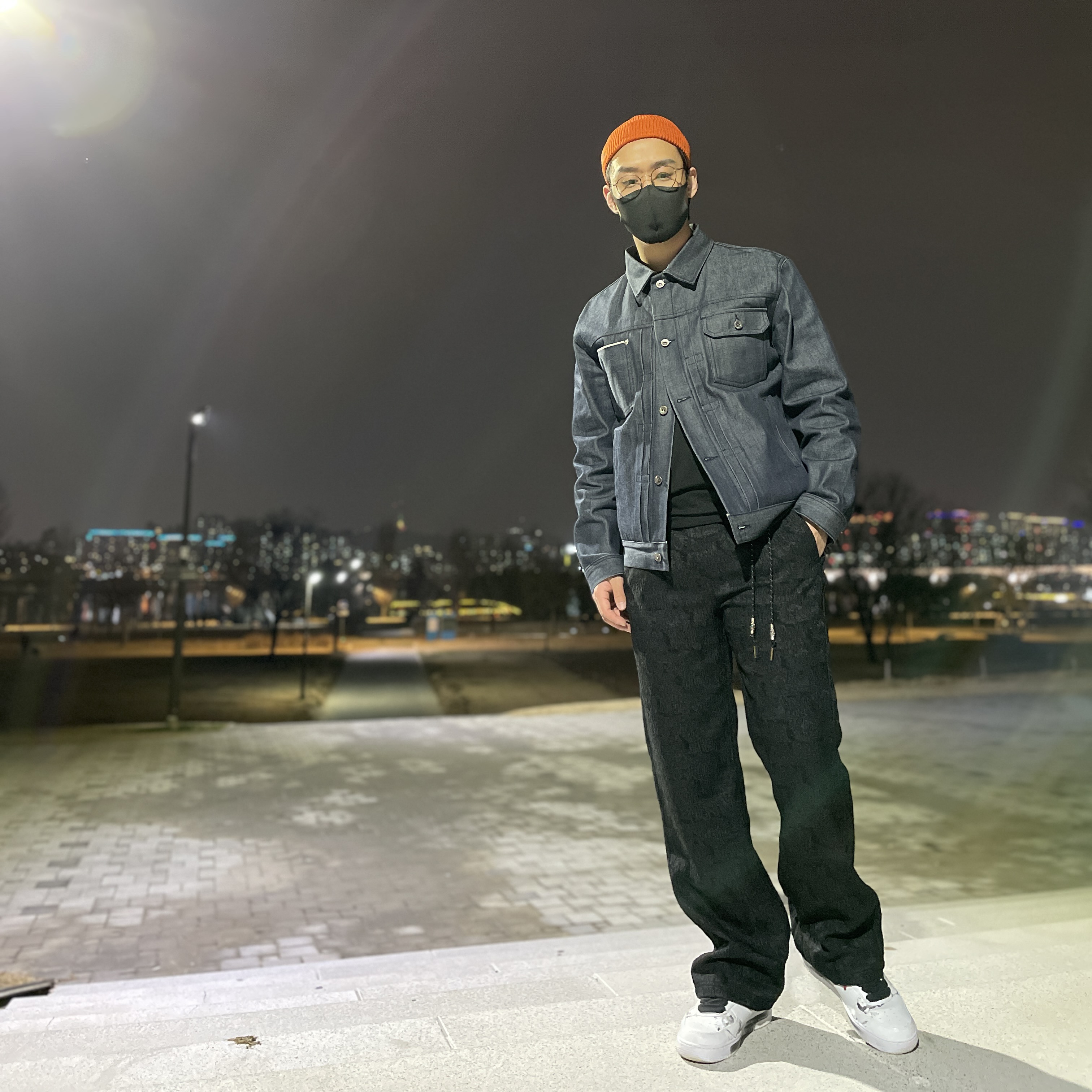 Nike x Peaceminusone Air Force 1 Low Para-Noise 2.0 착용 스타일 - 2
