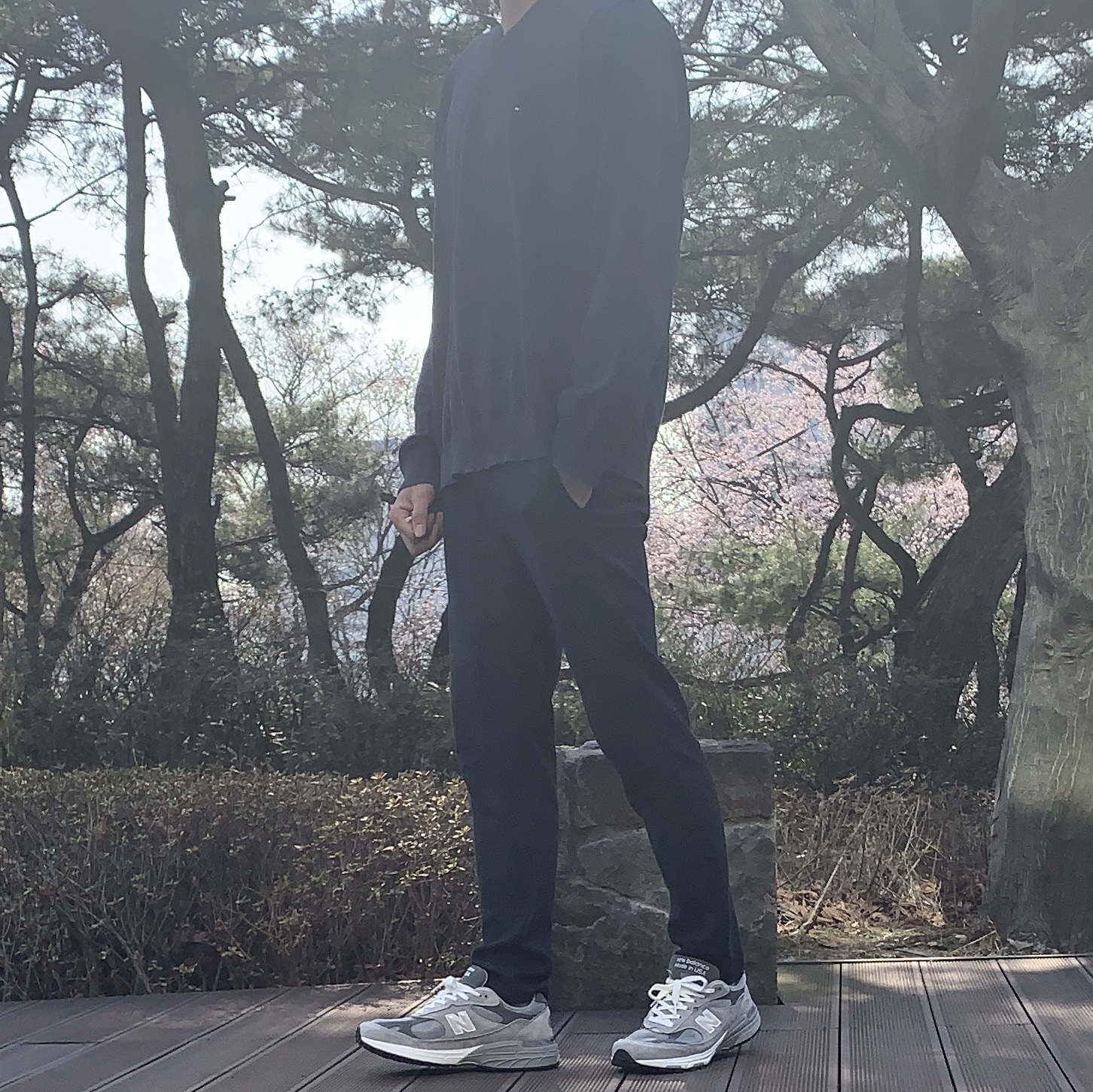 New Balance 993 Made in USA Grey - D Standard 착용 스타일