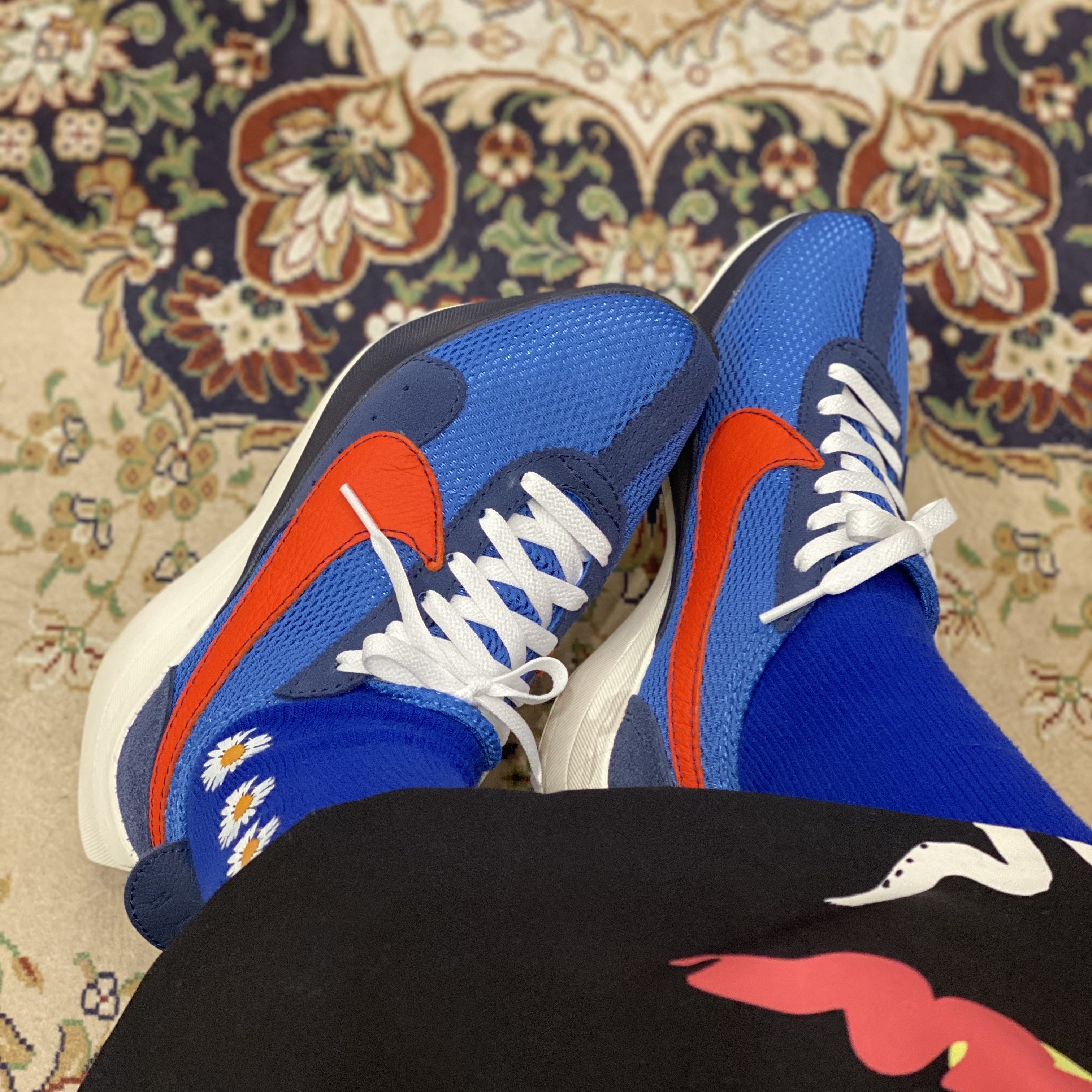 Nike Moon Racer Mountain Blue Team Orange 착용 스타일 - 3