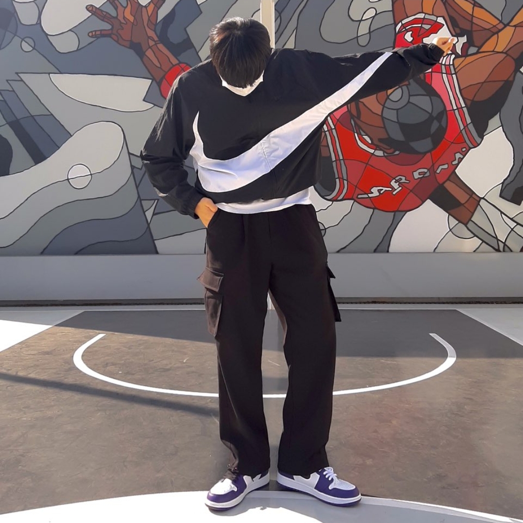 Jordan 1 Retro High OG Court Purple 2020 착용 스타일 - 1