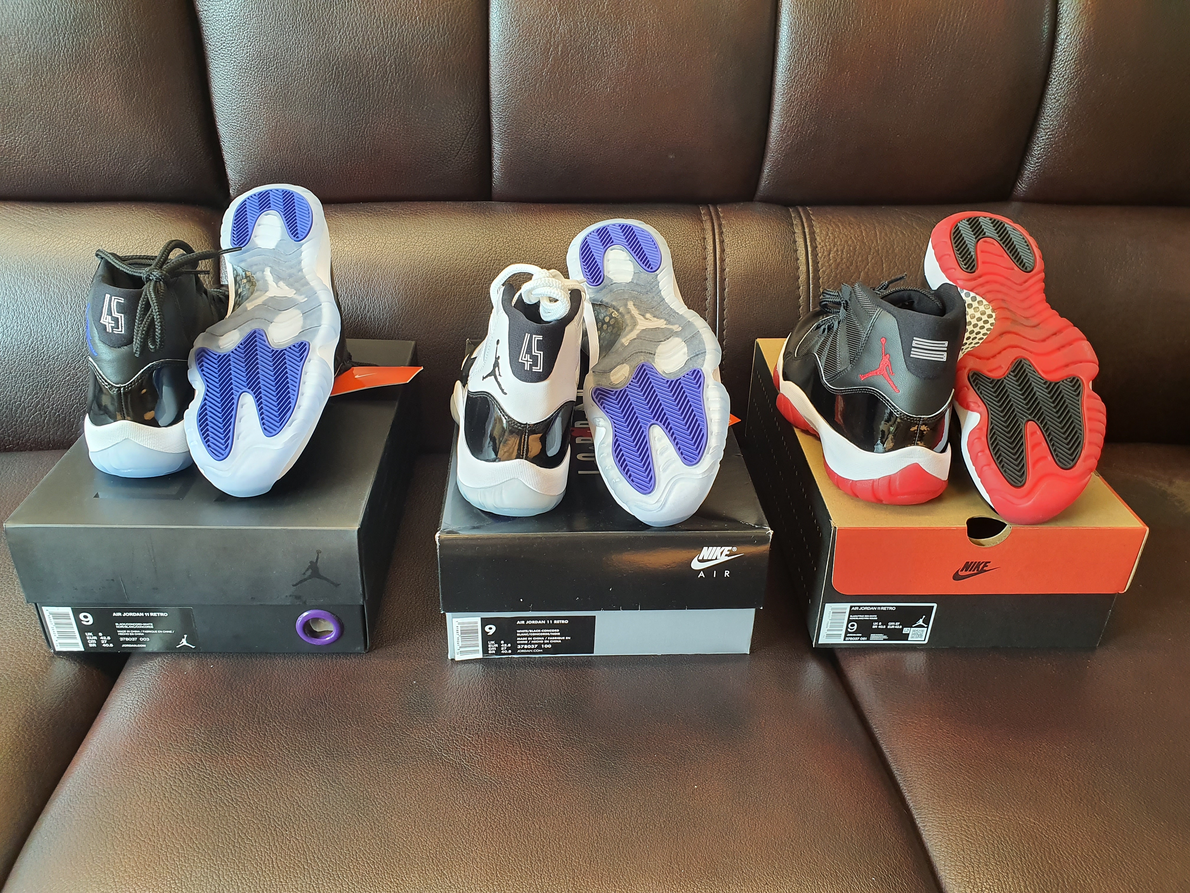 Jordan 11 Retro Space Jam 2016, Jordan 11 Retro Concord 2011 착용 스타일 - 2