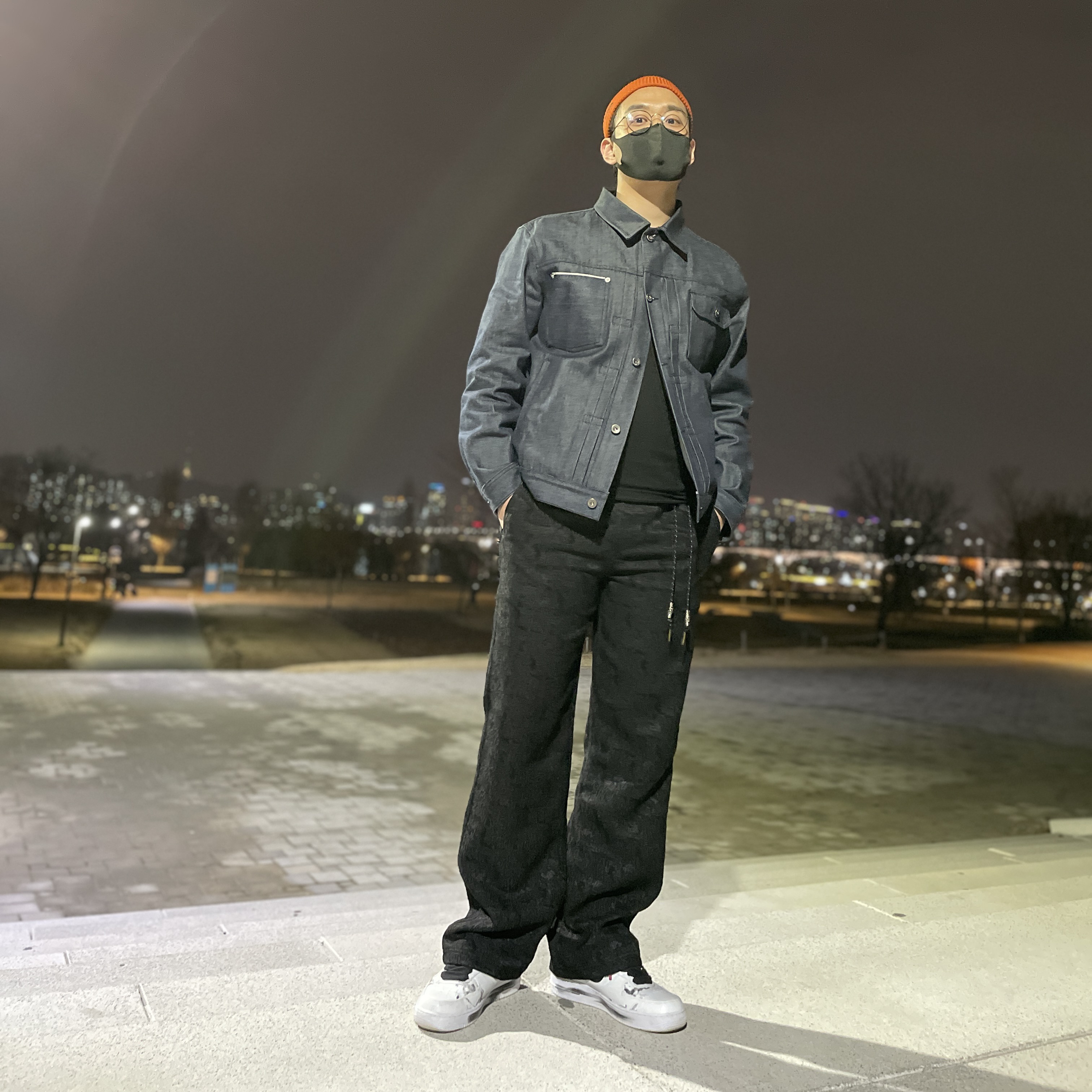 Nike x Peaceminusone Air Force 1 Low Para-Noise 2.0 착용 스타일 - 1