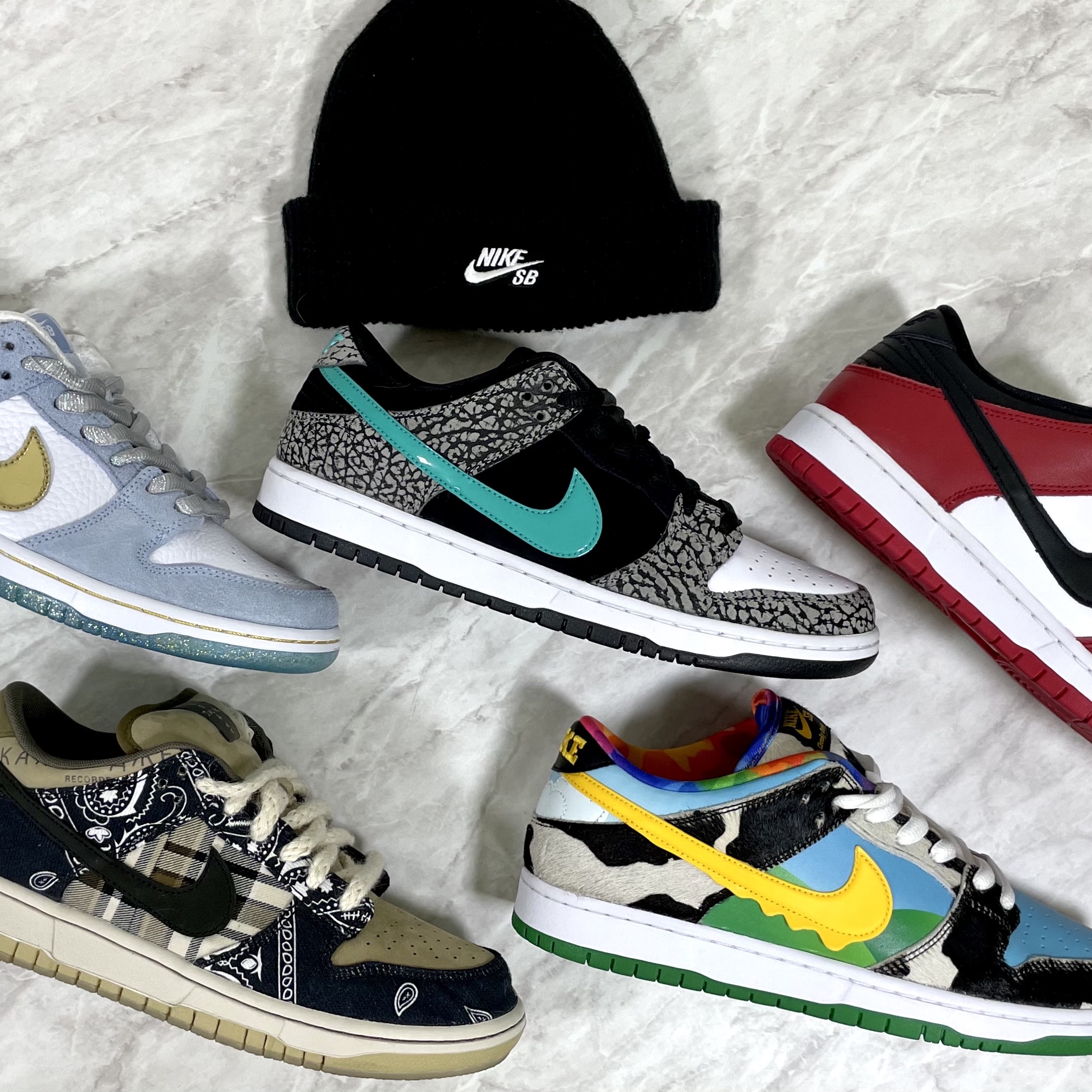 Nike x Sean Cliver SB Dunk Low Holiday Special, Nike SB Dunk Low Pro Clear Jade 착용 스타일