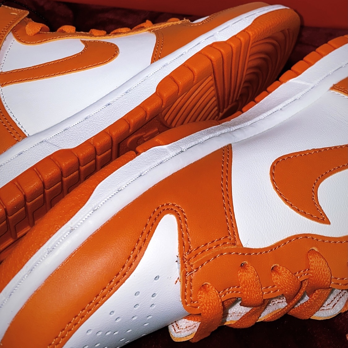 Nike Dunk High Retro Orange Blaze, (GS) Nike Dunk High Orange Blaze 착용 스타일 - 4
