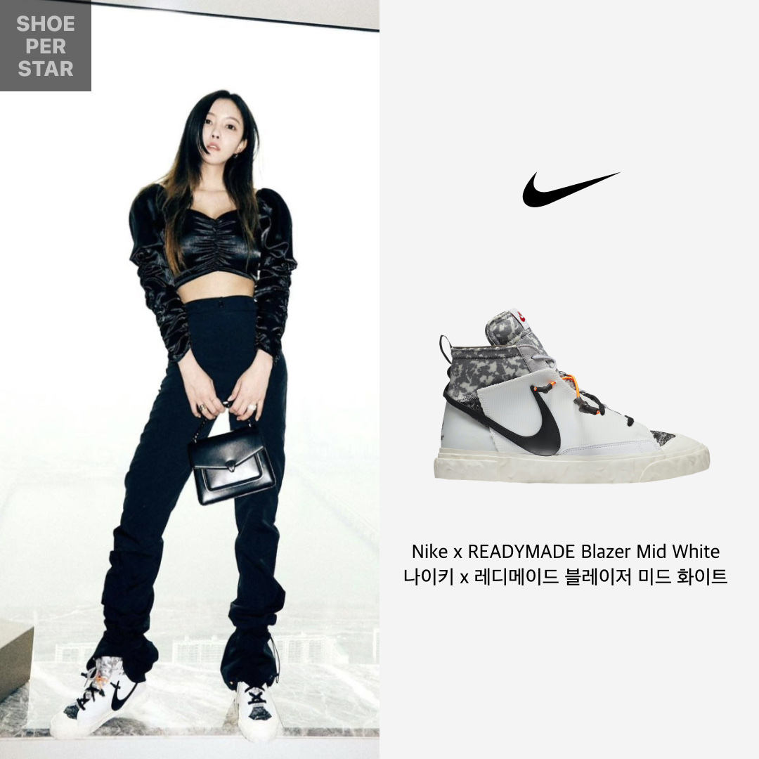 Nike x Readymade Blazer Mid White 착용 스타일 - 1