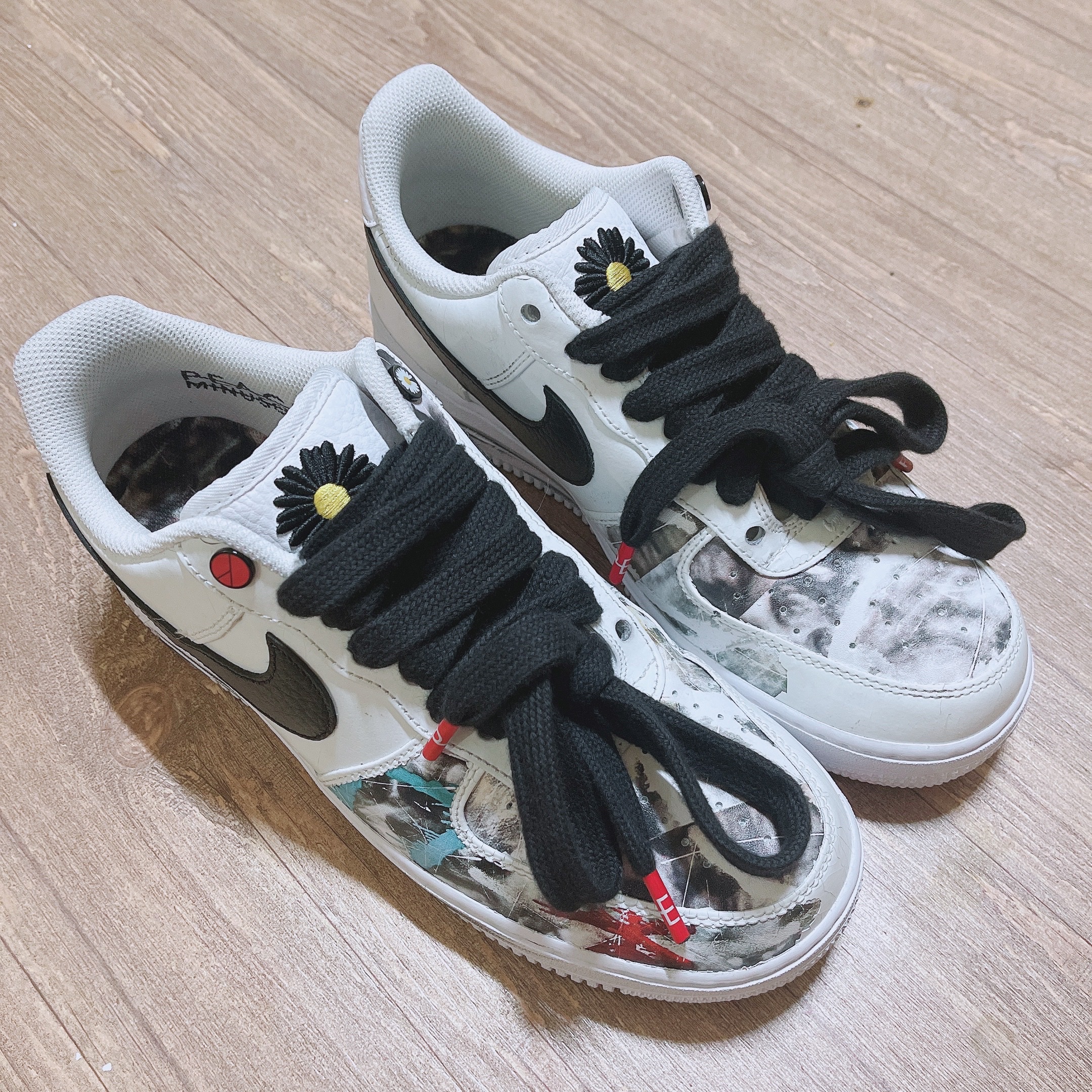Nike x Peaceminusone Air Force 1 Low Para-Noise 2.0 착용 스타일