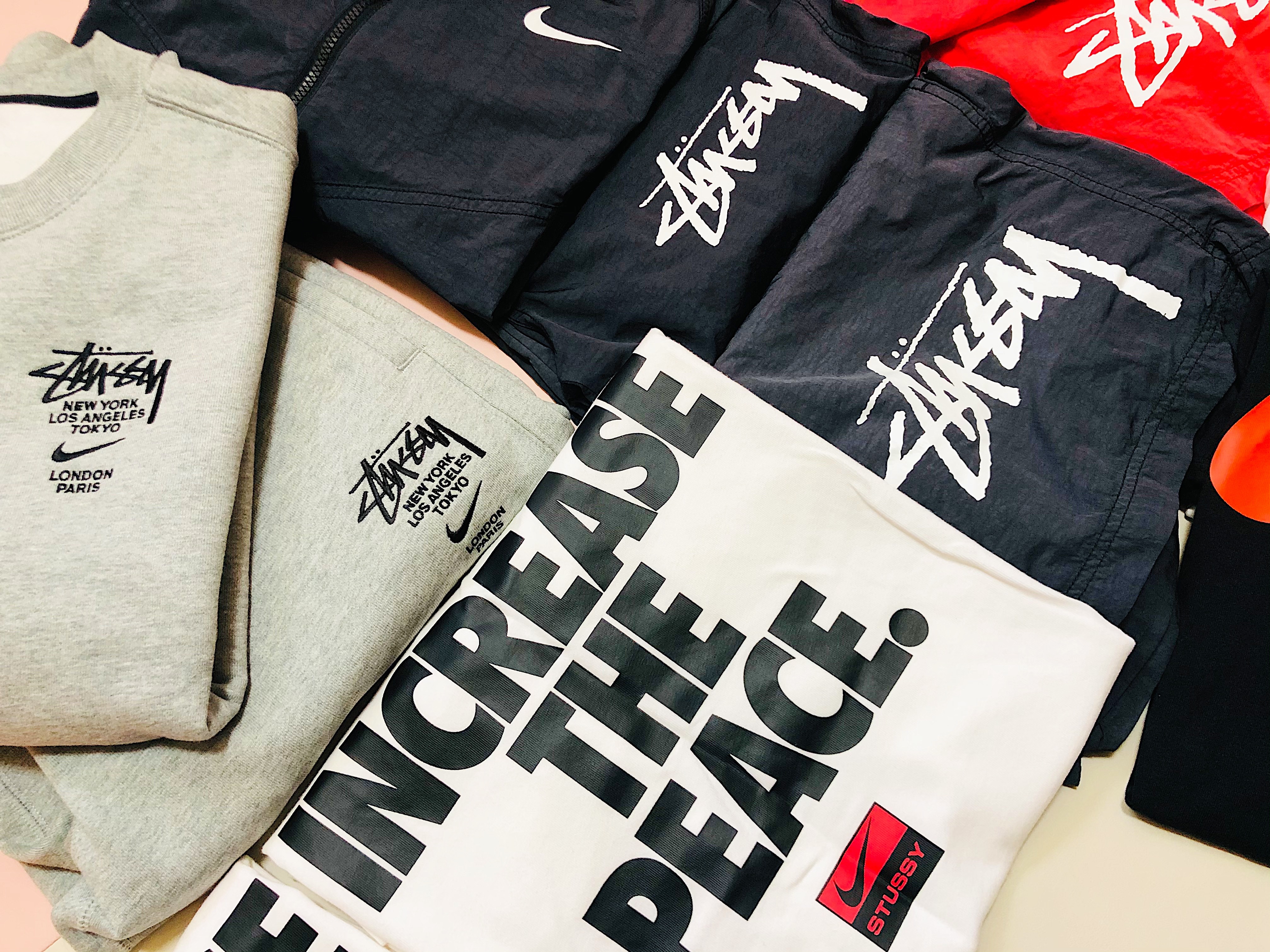 Nike x Stussy NRG ZR Fleece Pants Heather Grey - US/EU, Nike x Stussy NRG ZR Fleece Crewneck Heather Grey - US/EU 착용 스타일 - 2