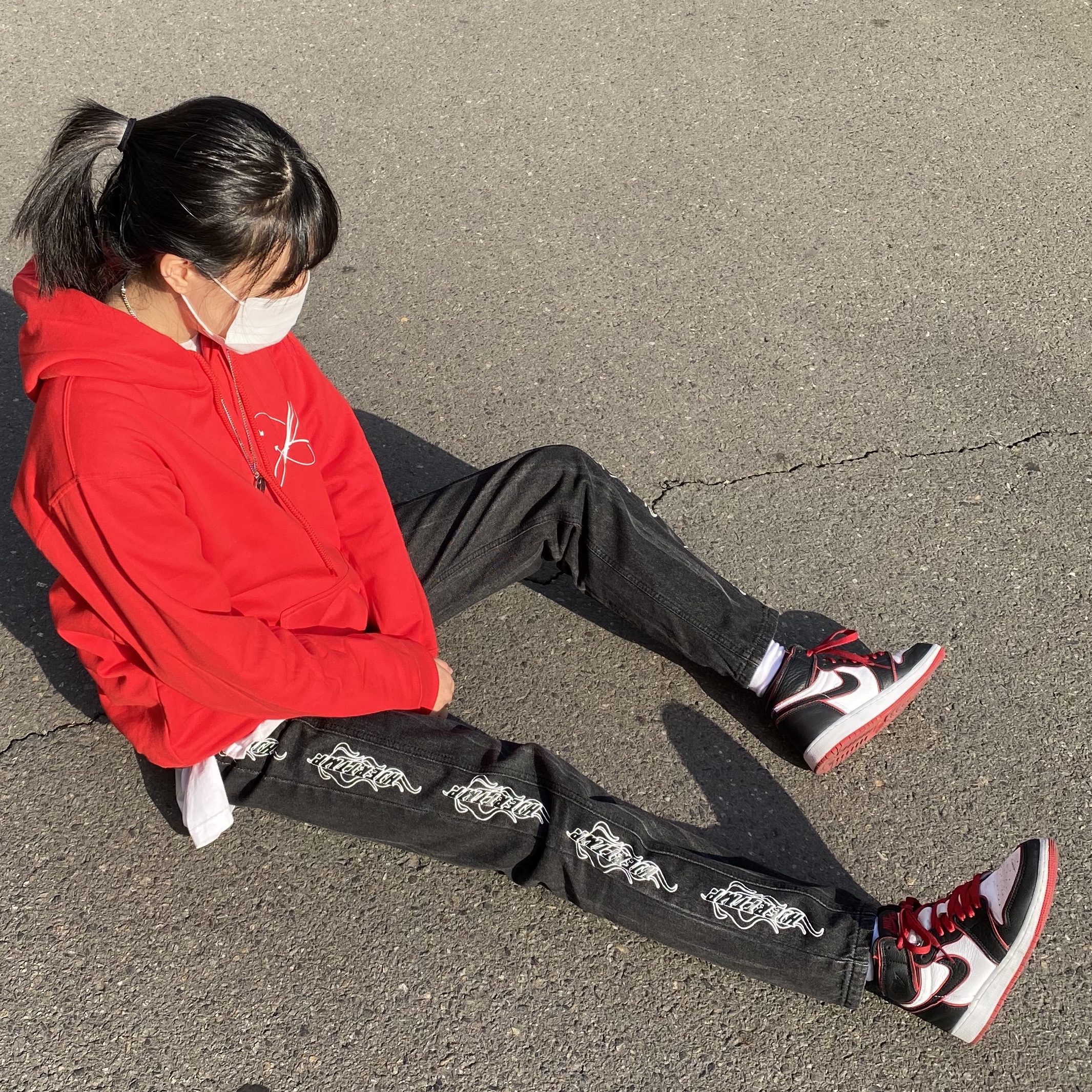 (GS) Jordan 1 Retro High OG Bloodline 착용 스타일