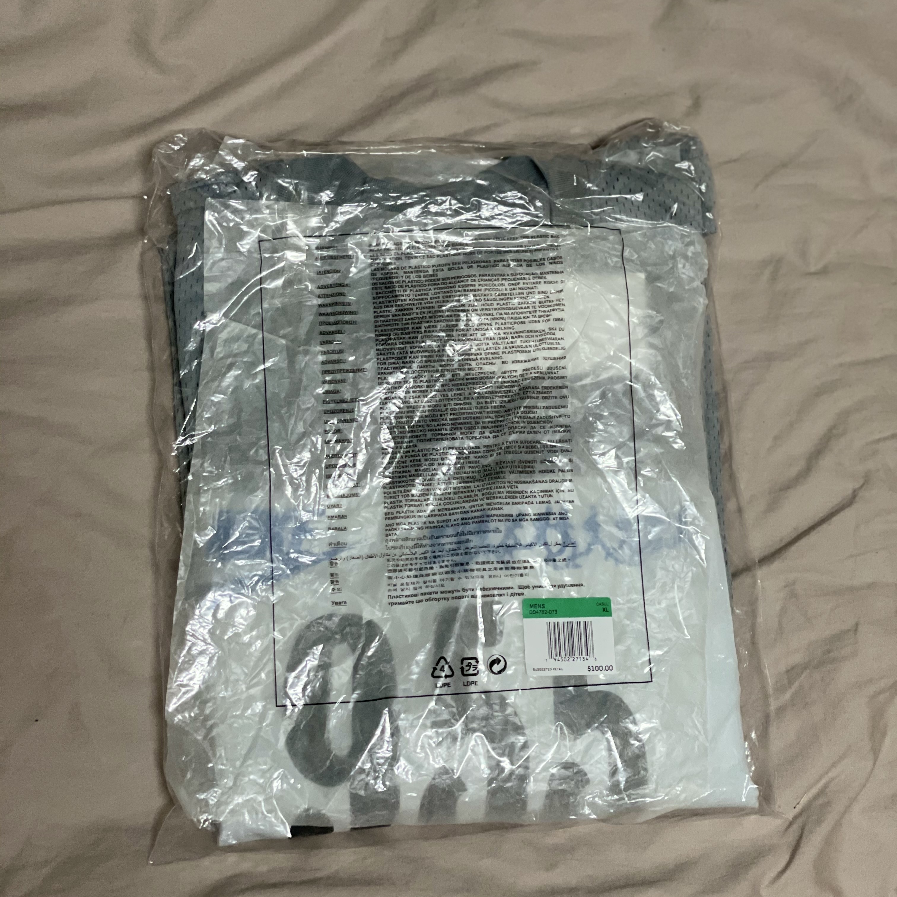 Nike x Cactus Plant Flea Market L/S Jersey Grey - US/EU 착용 스타일