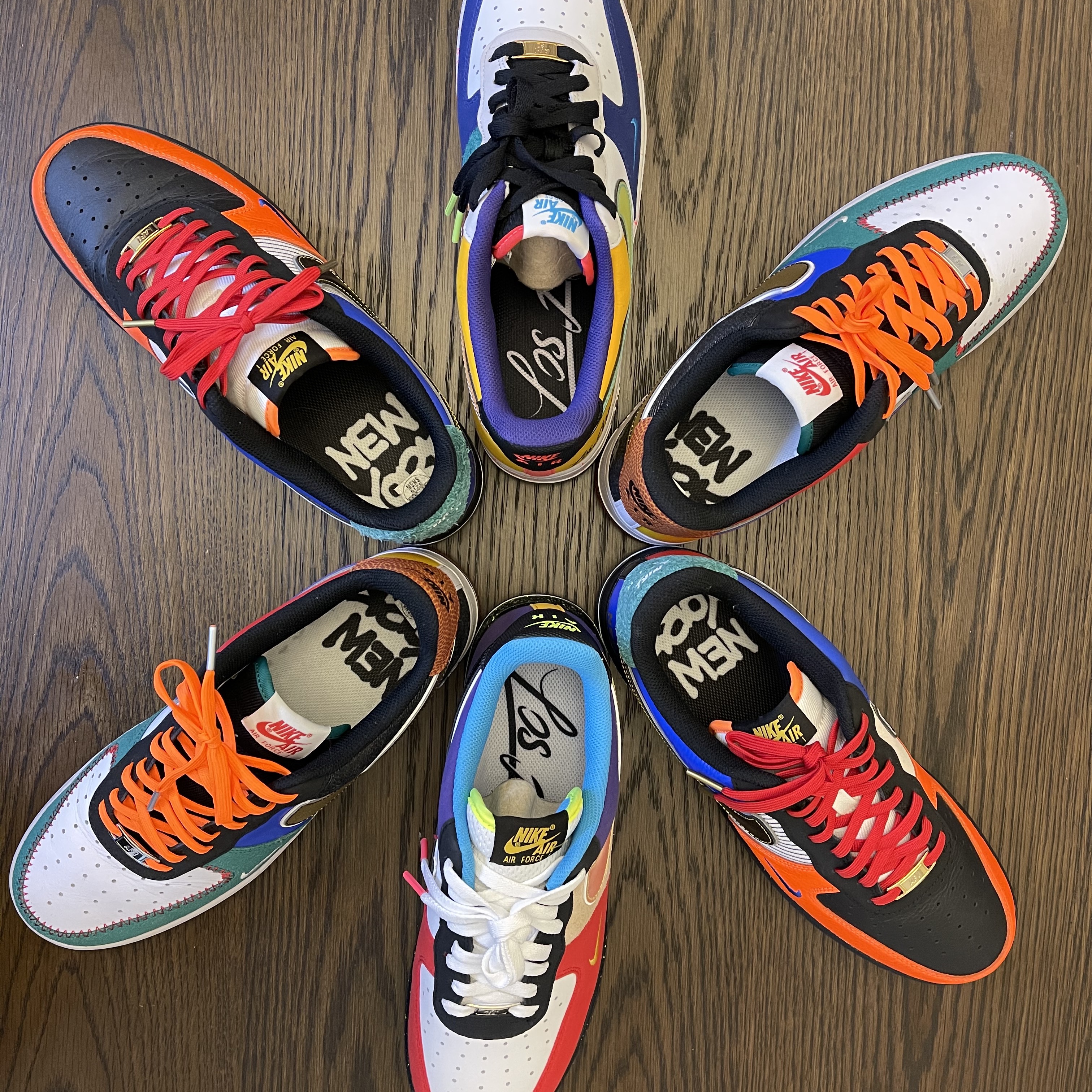 Nike Air Force 1 Low What The LA, Nike Air Force 1 Low NYC City of Athletes 착용 스타일