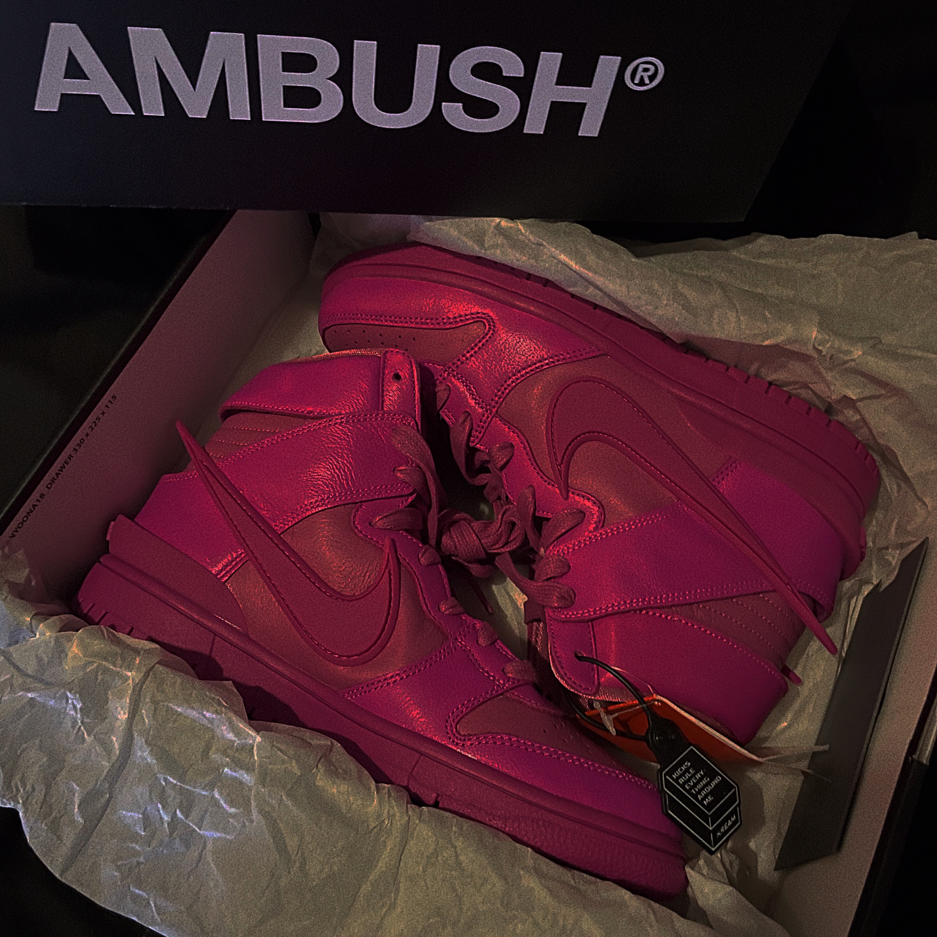 Nike x Ambush Dunk High Cosmic Fuchsia 착용 스타일