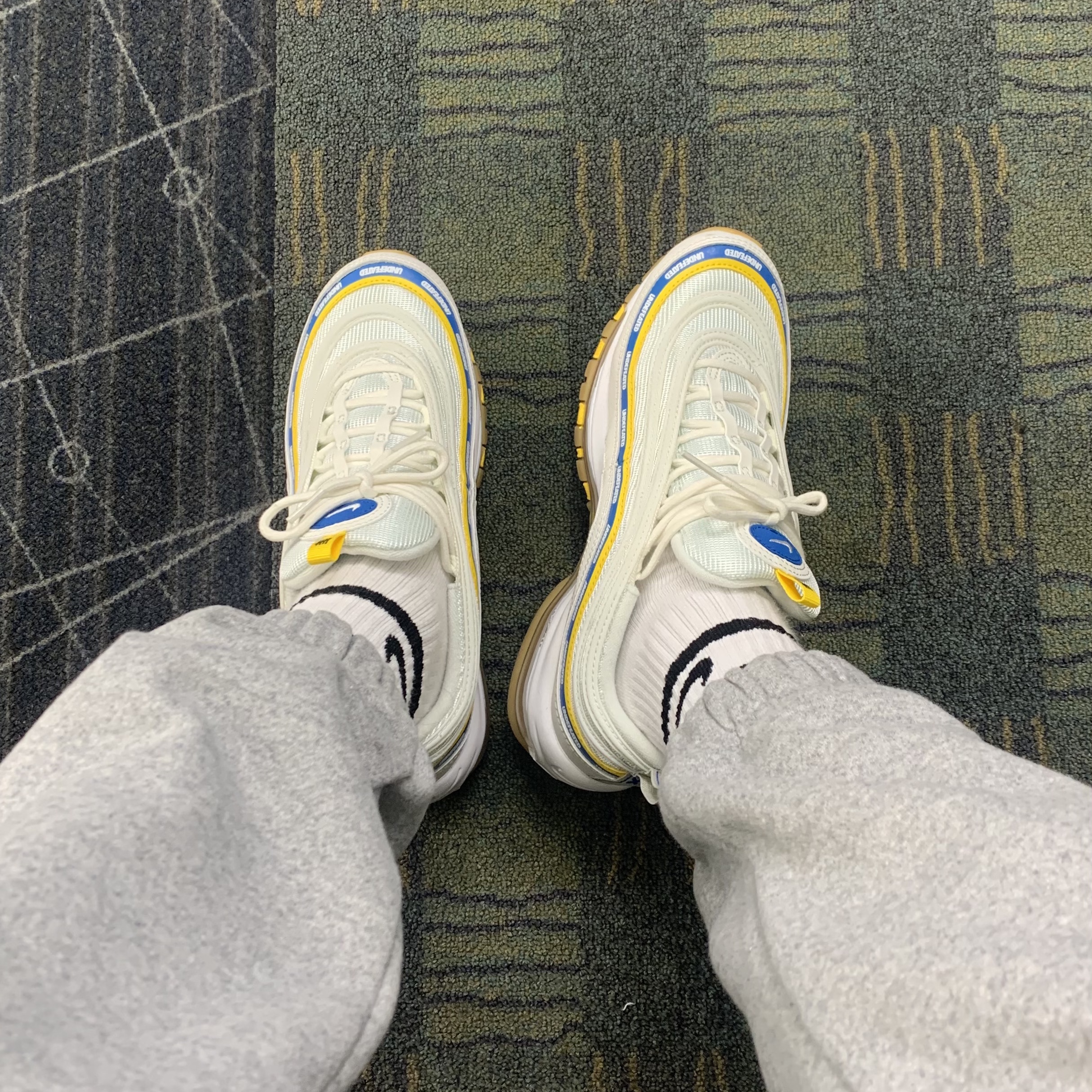 Nike x Undefeated Air Max 97 White 착용 스타일