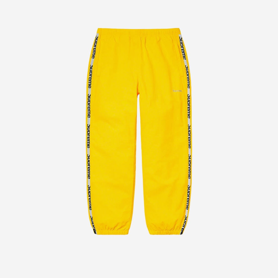 Supreme Reflective Zip Track Pants Yellow - 21SS 상세 이미지 1