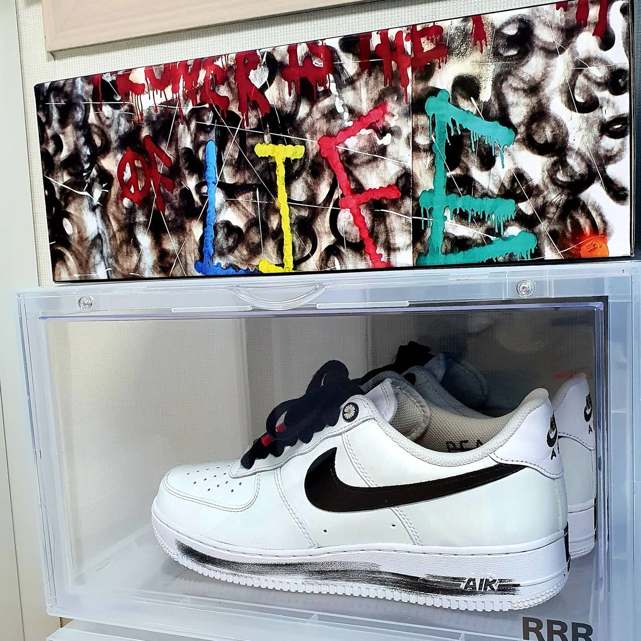 Nike x Peaceminusone Air Force 1 Low Para-Noise 2.0 착용 스타일 - 4
