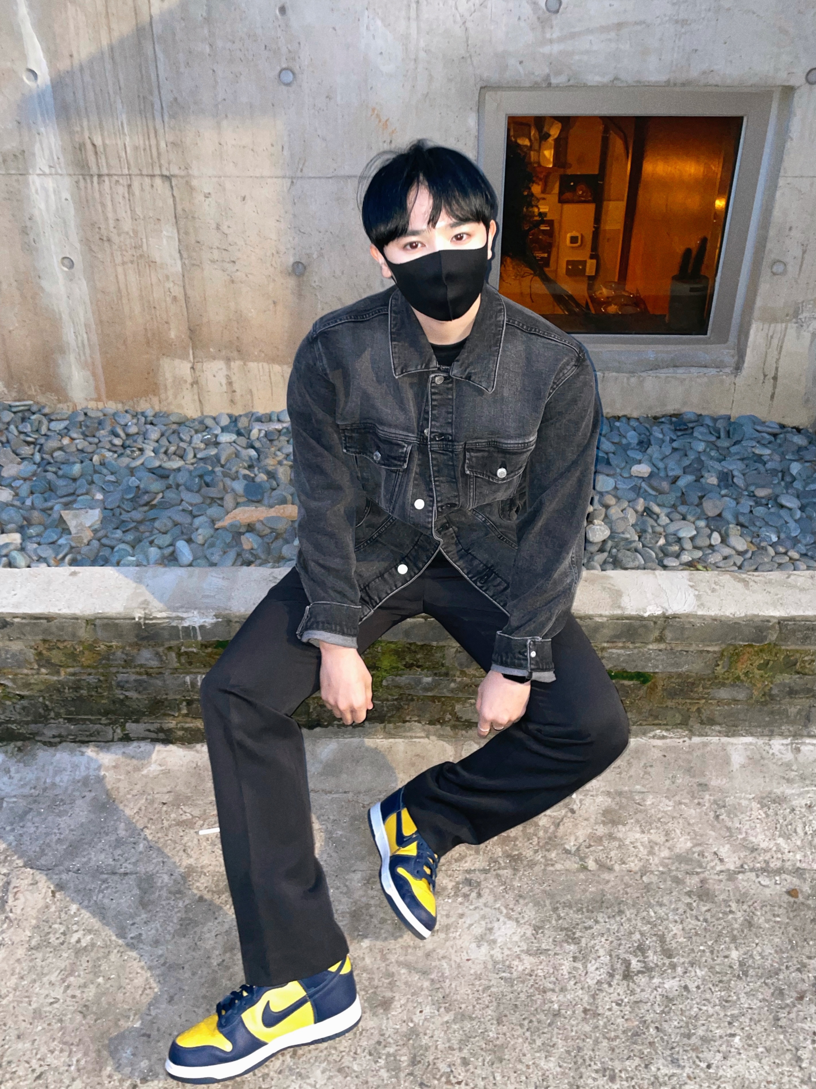 Nike Dunk High SP Maize & Blue 착용 스타일