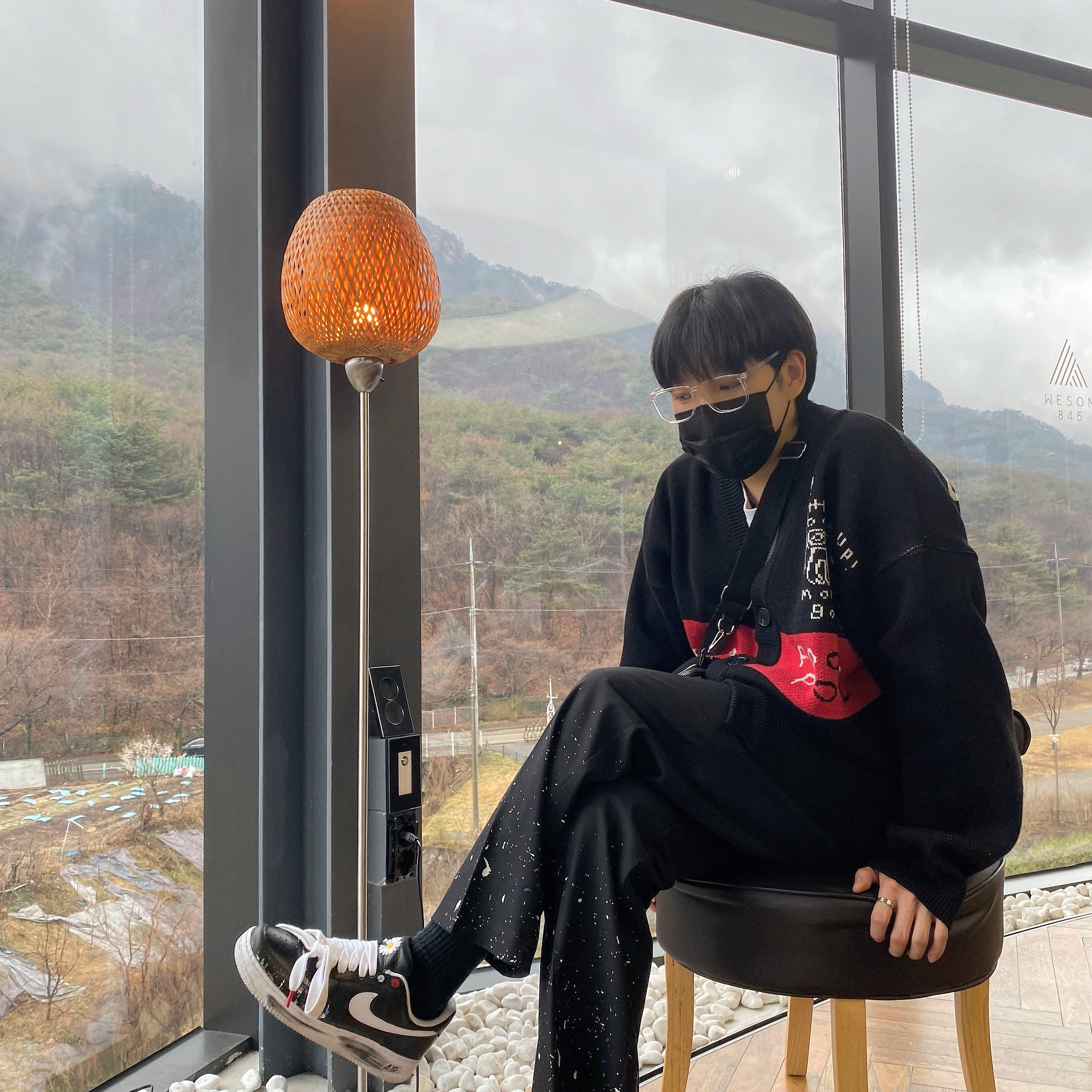 Nike x Peaceminusone Air Force 1 Low Para-Noise 착용 스타일