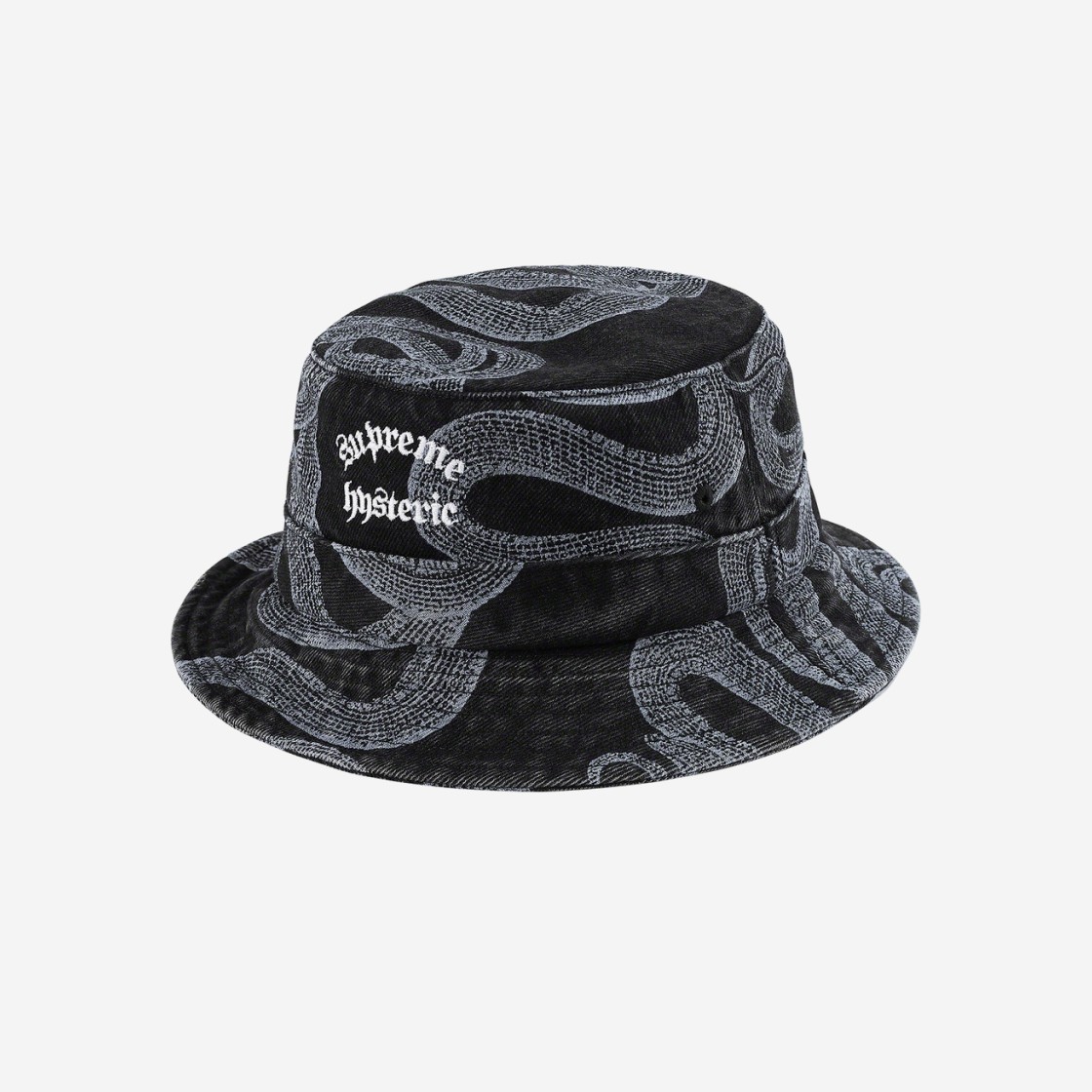 Supreme x Hysteric Glamour Snake Denim Crusher Black - 21SS 상세 이미지 1