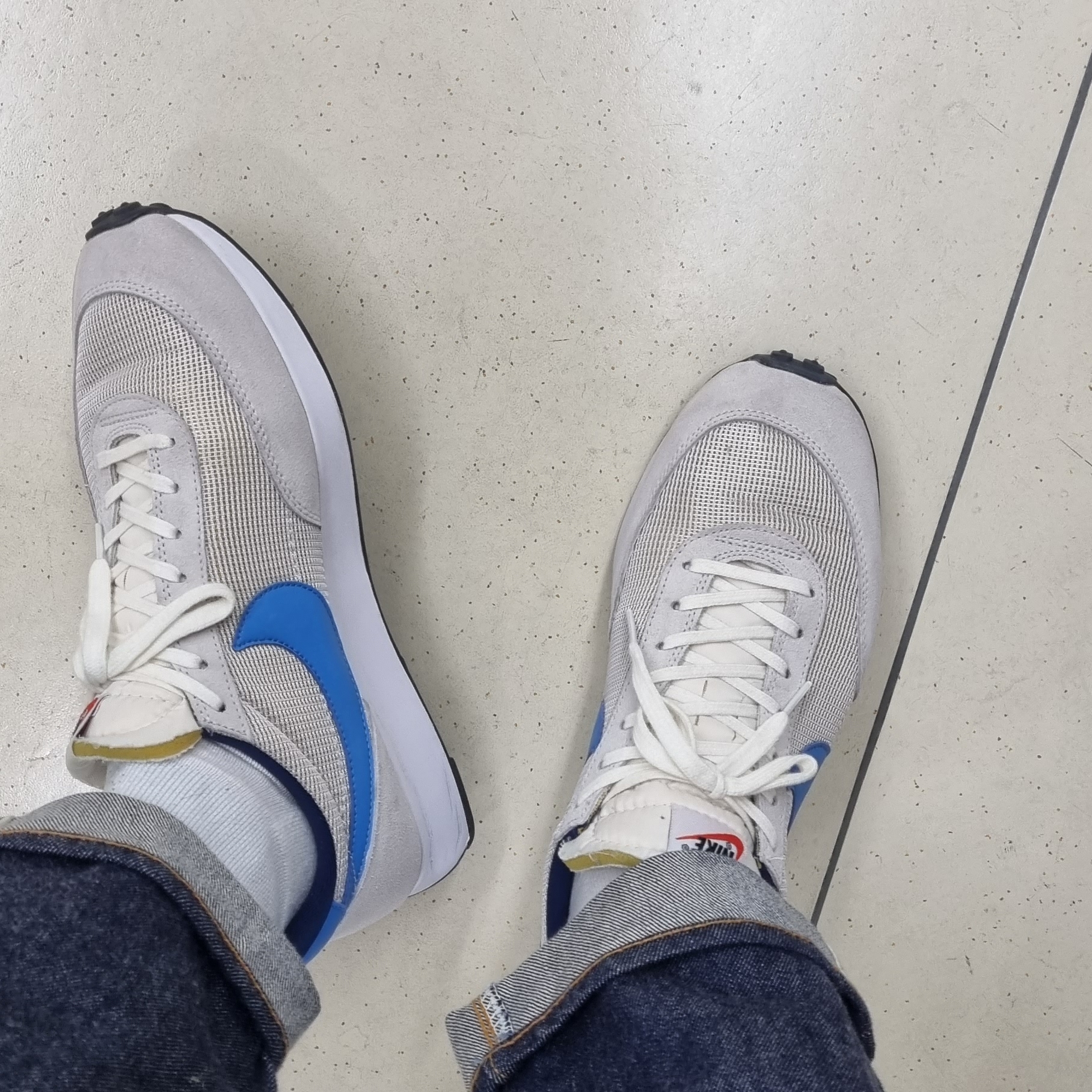 Nike Air Tailwind 79 OG Vast Grey Light Photo Blue 착용 스타일